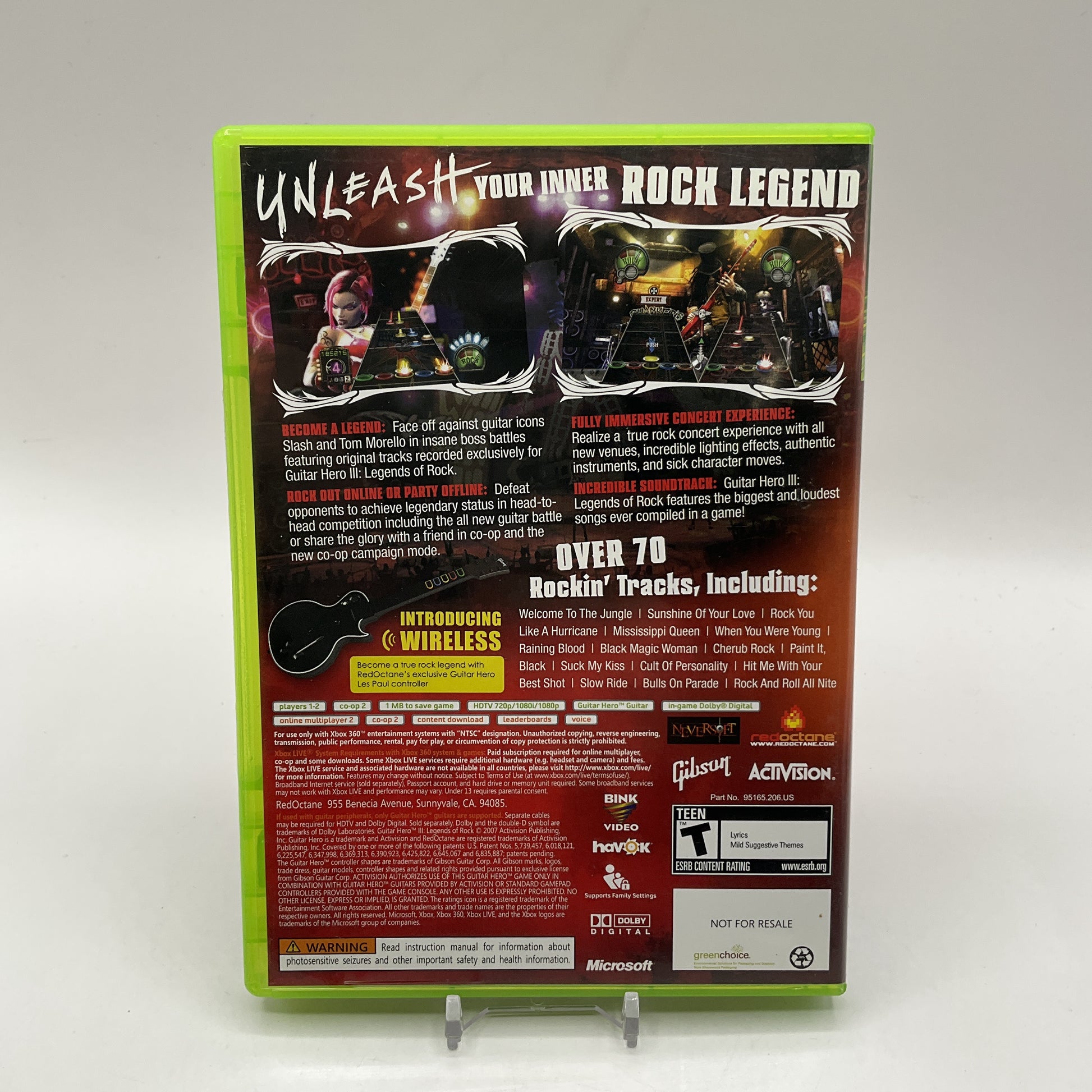 Guitar Hero III Legends of Rock Xbox 360 Used