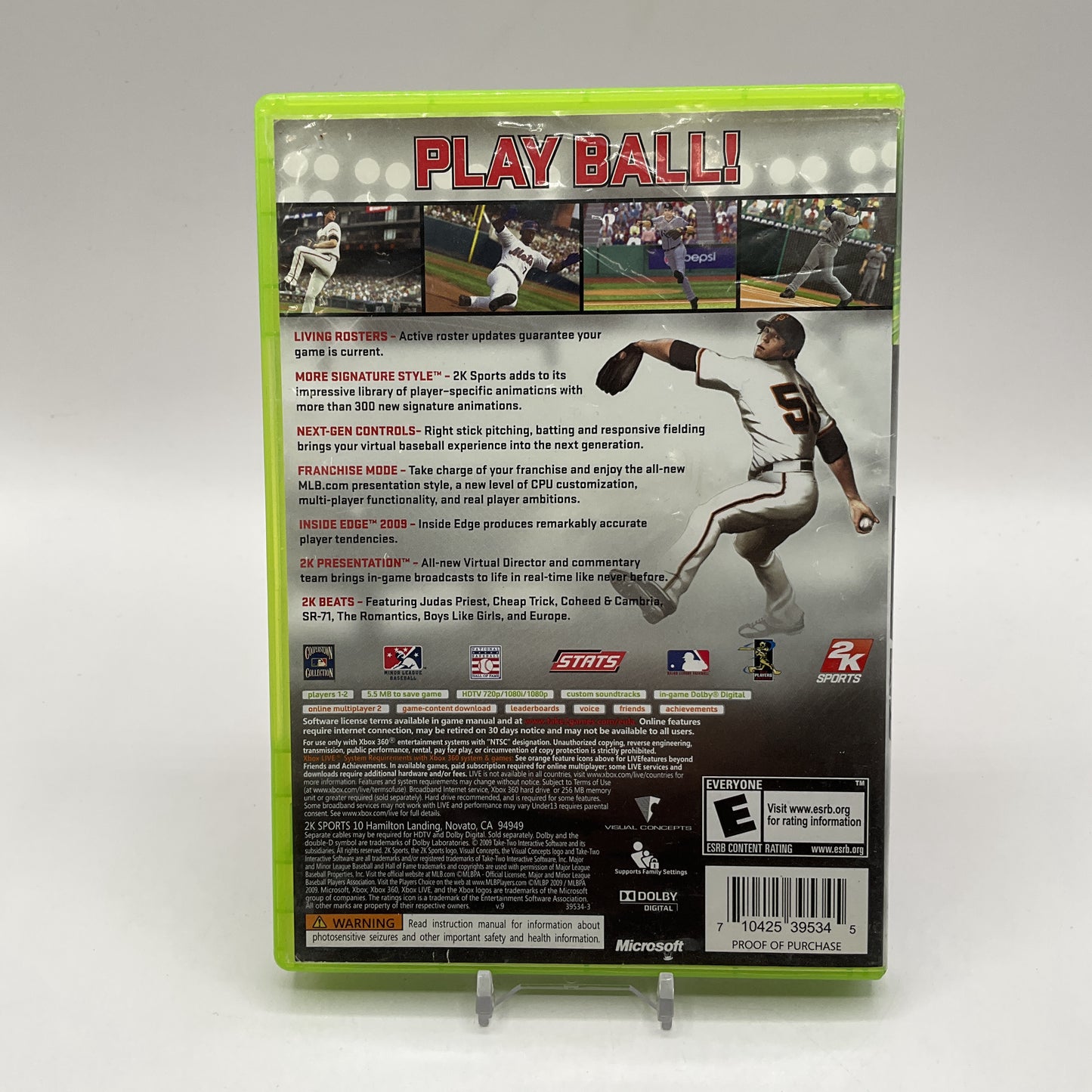 Major League Baseball 2K9 Xbox 360 Used