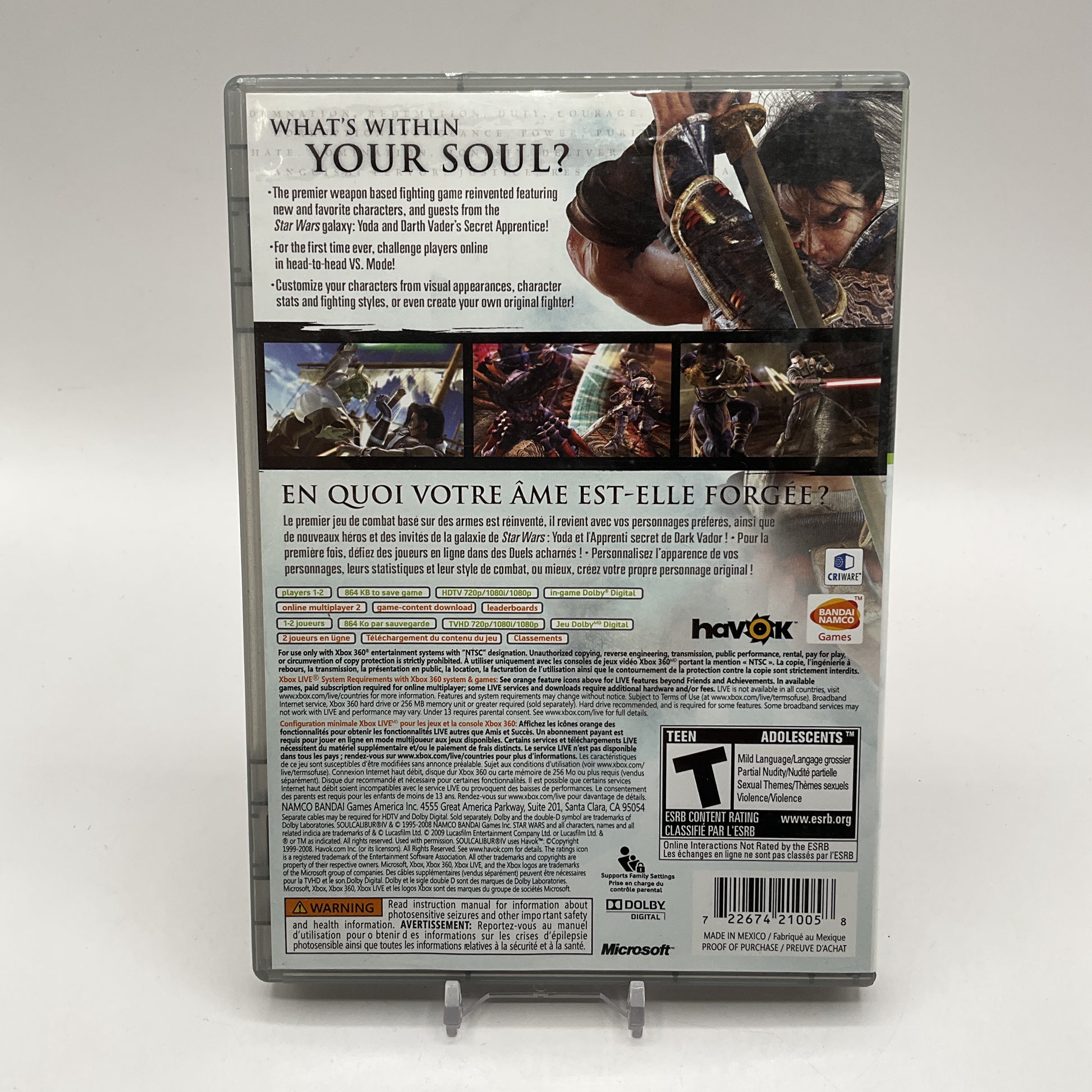 Soul Calibur IV Xbox 360 Used