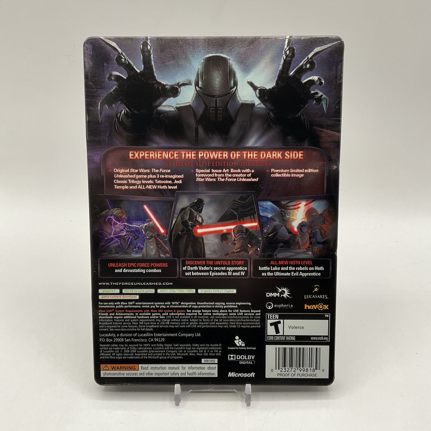 Star Wars: The Force Unleashed [Ultimate Sith Edition] Xbox 360 Used