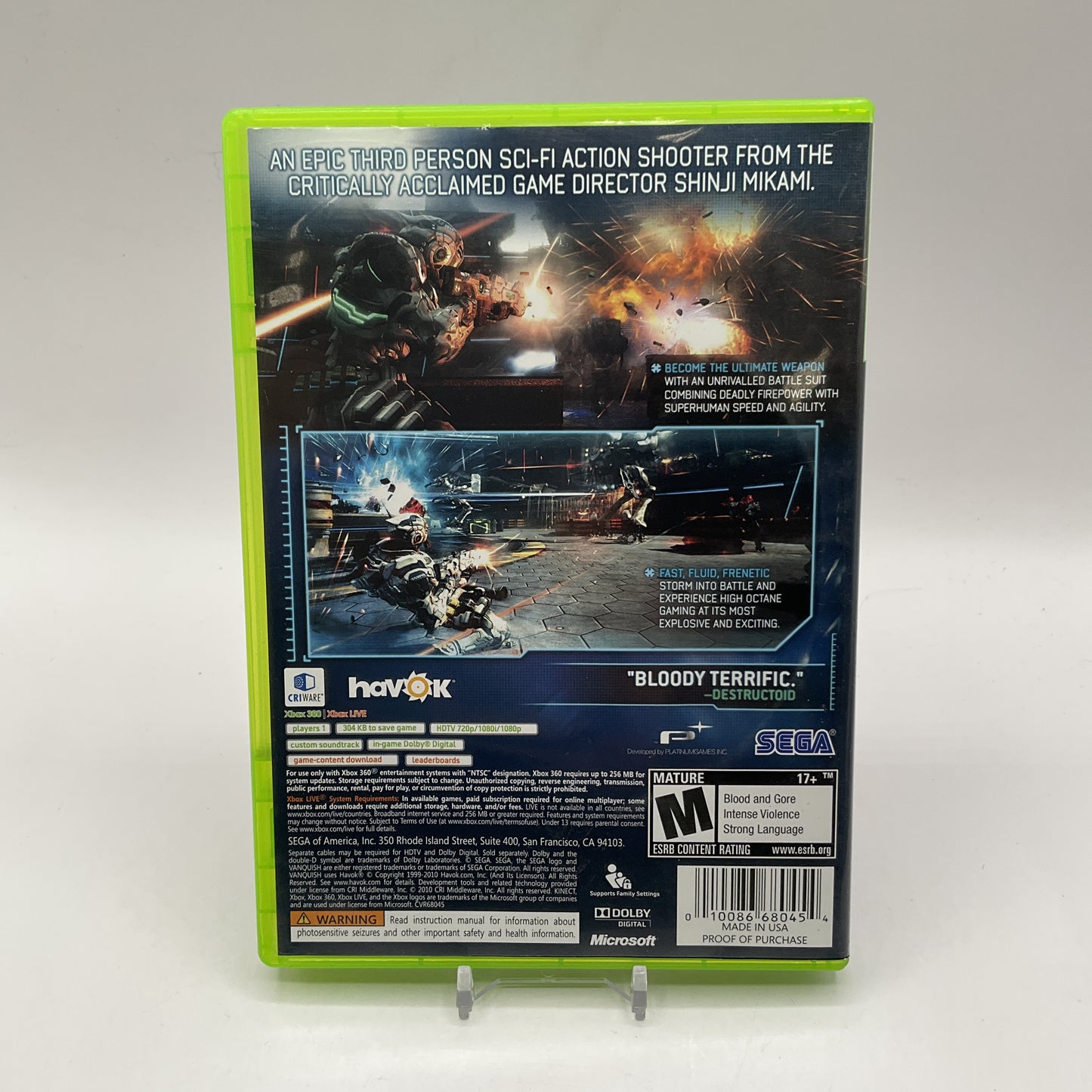 Vanquish Xbox 360 Used