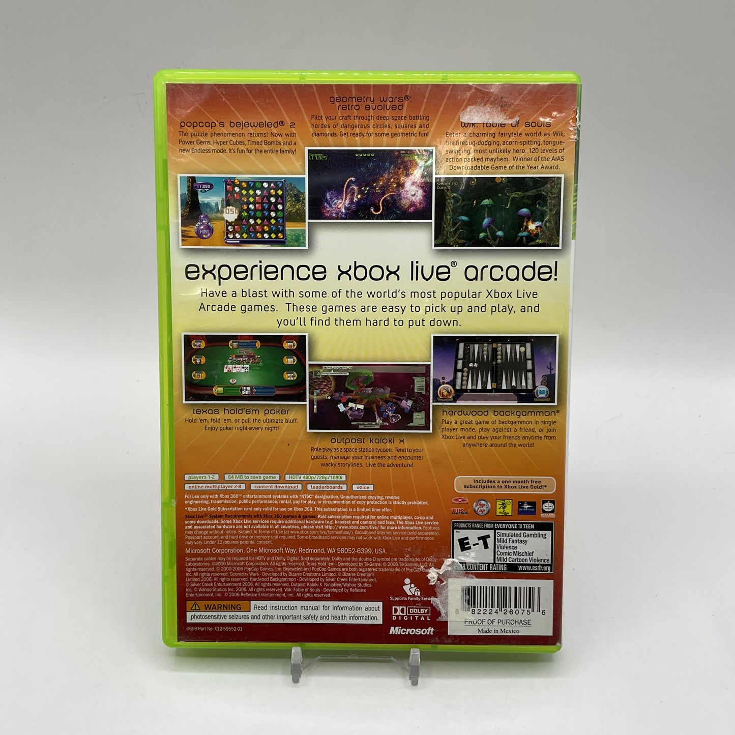 Xbox Live Arcade Unplugged Xbox 360 Used