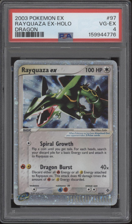 Rayquaza ex Pokemon Dragon Holo #97 PSA 4