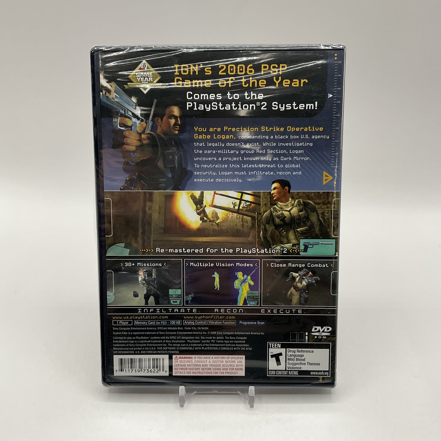 Syphon Filter Dark Mirror Playstation 2 Sealed