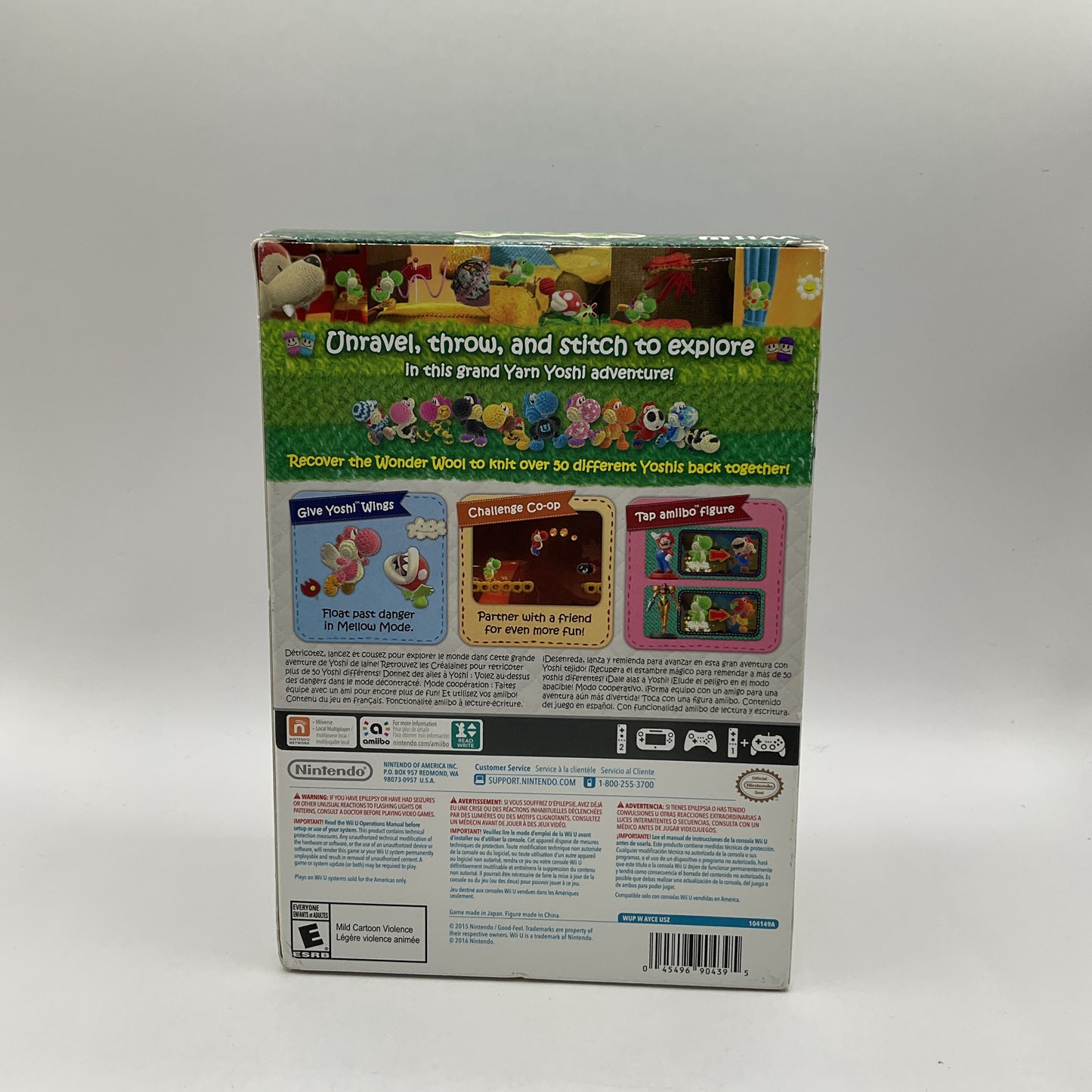 Yoshi's Woolly World [Pink Yarn Yoshi Bundle] Wii U Sealed