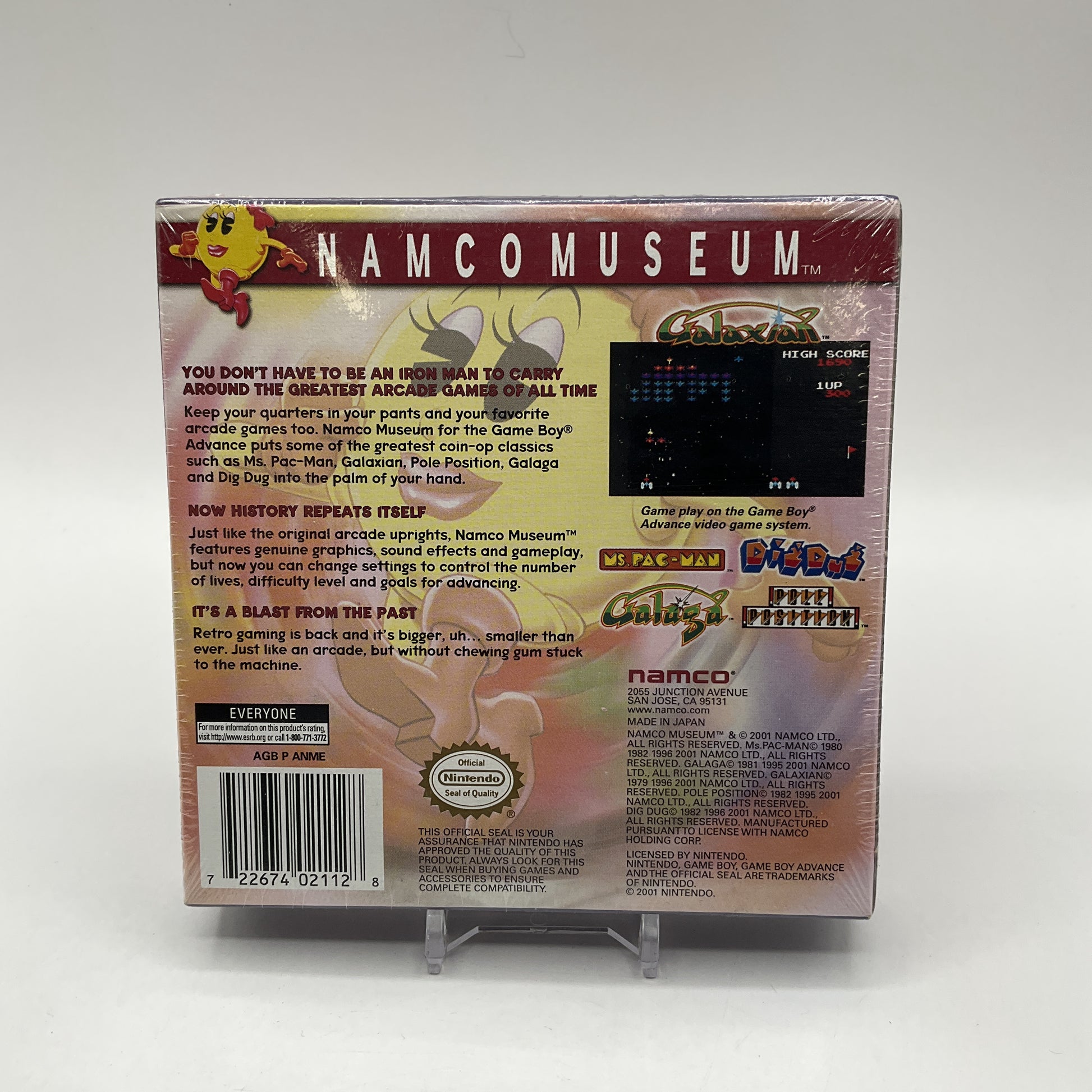 Namco Museum GameBoy Advance Sealed
