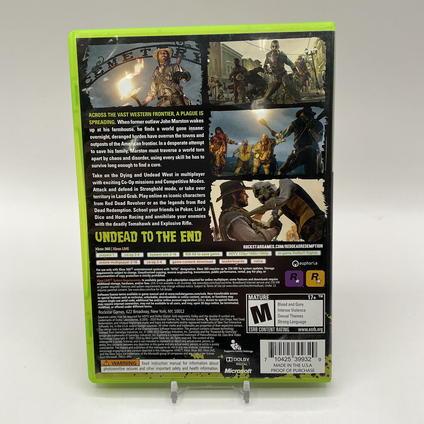 Red Dead Redemption: Undead Nightmare [Platinum Hits] Xbox 360 Used