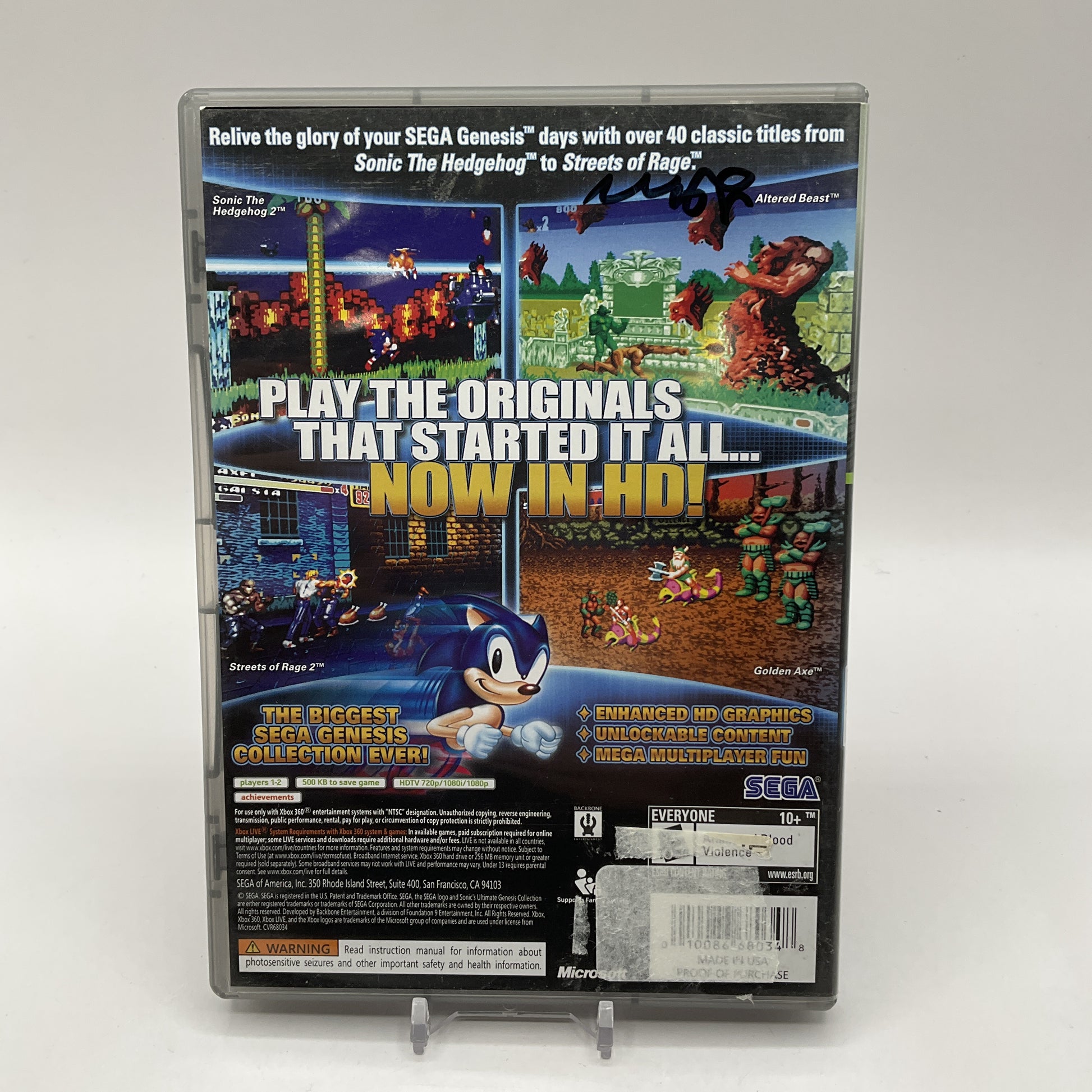 Sonic's Ultimate Genesis Collection [Platinum Hits] Xbox 360 Used