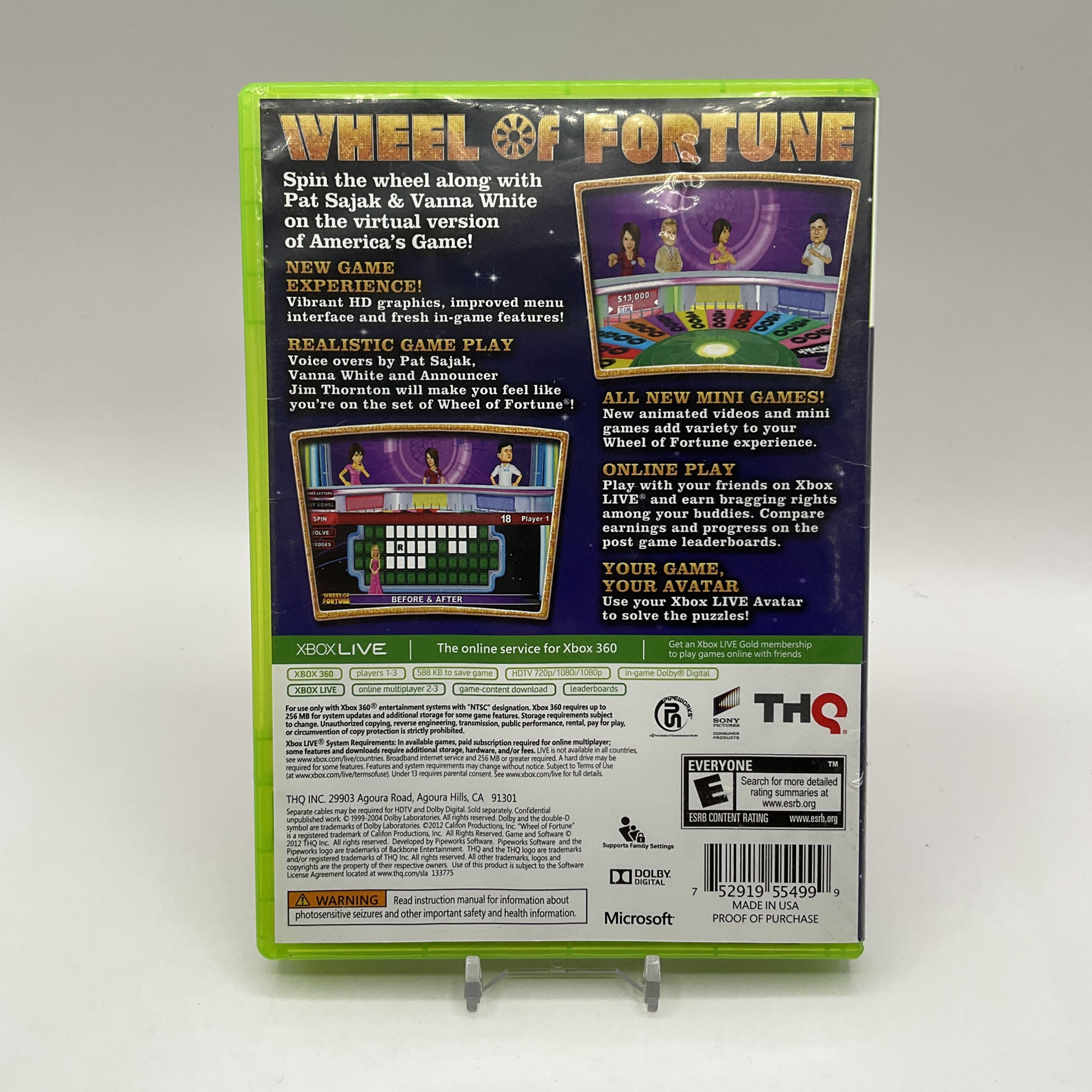 Wheel Of Fortune Xbox 360 Used
