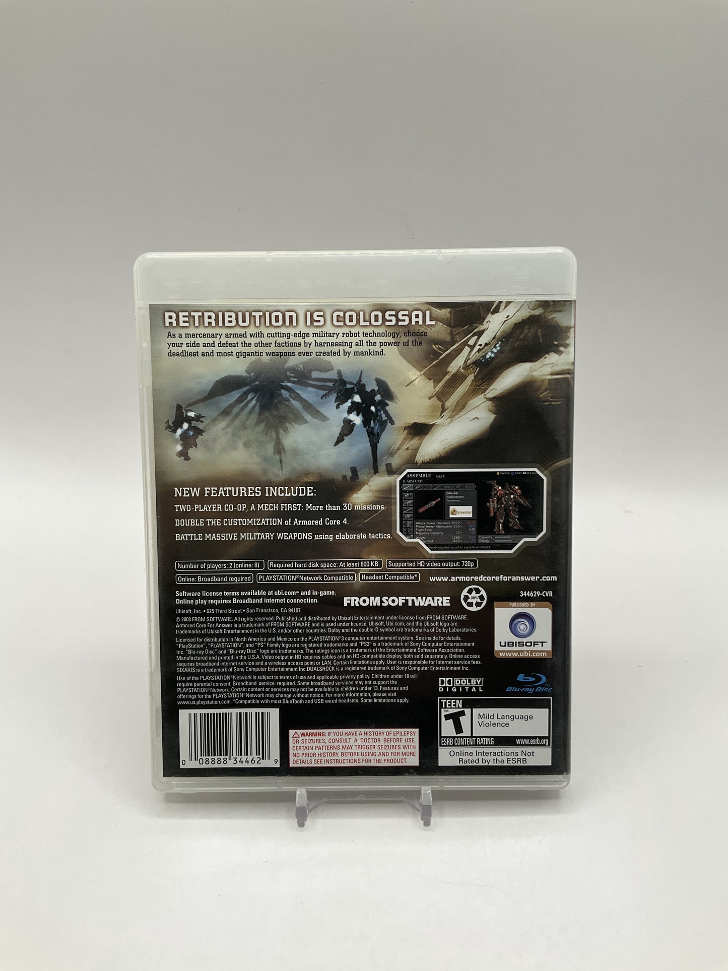 Armored Core For Answer Playstation 3 Used
