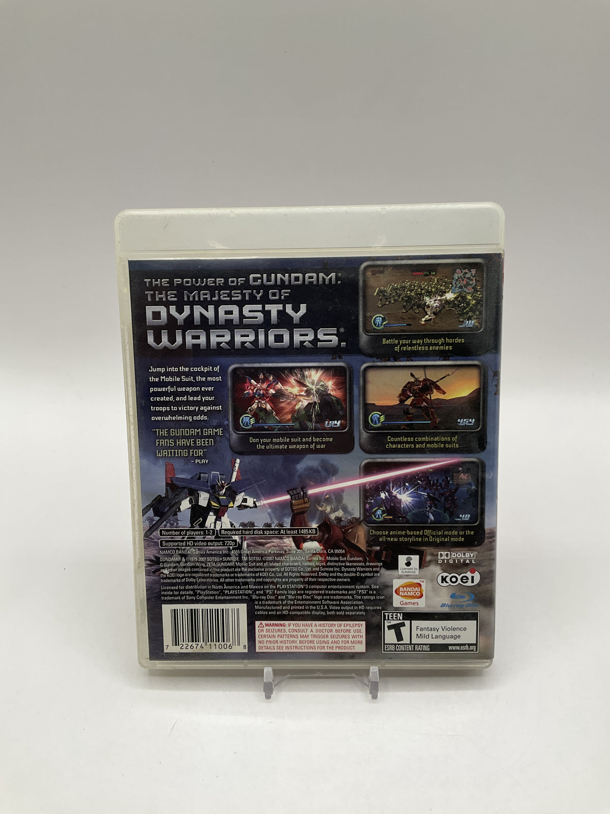 Dynasty Warriors Gundam Playstation 3 Used