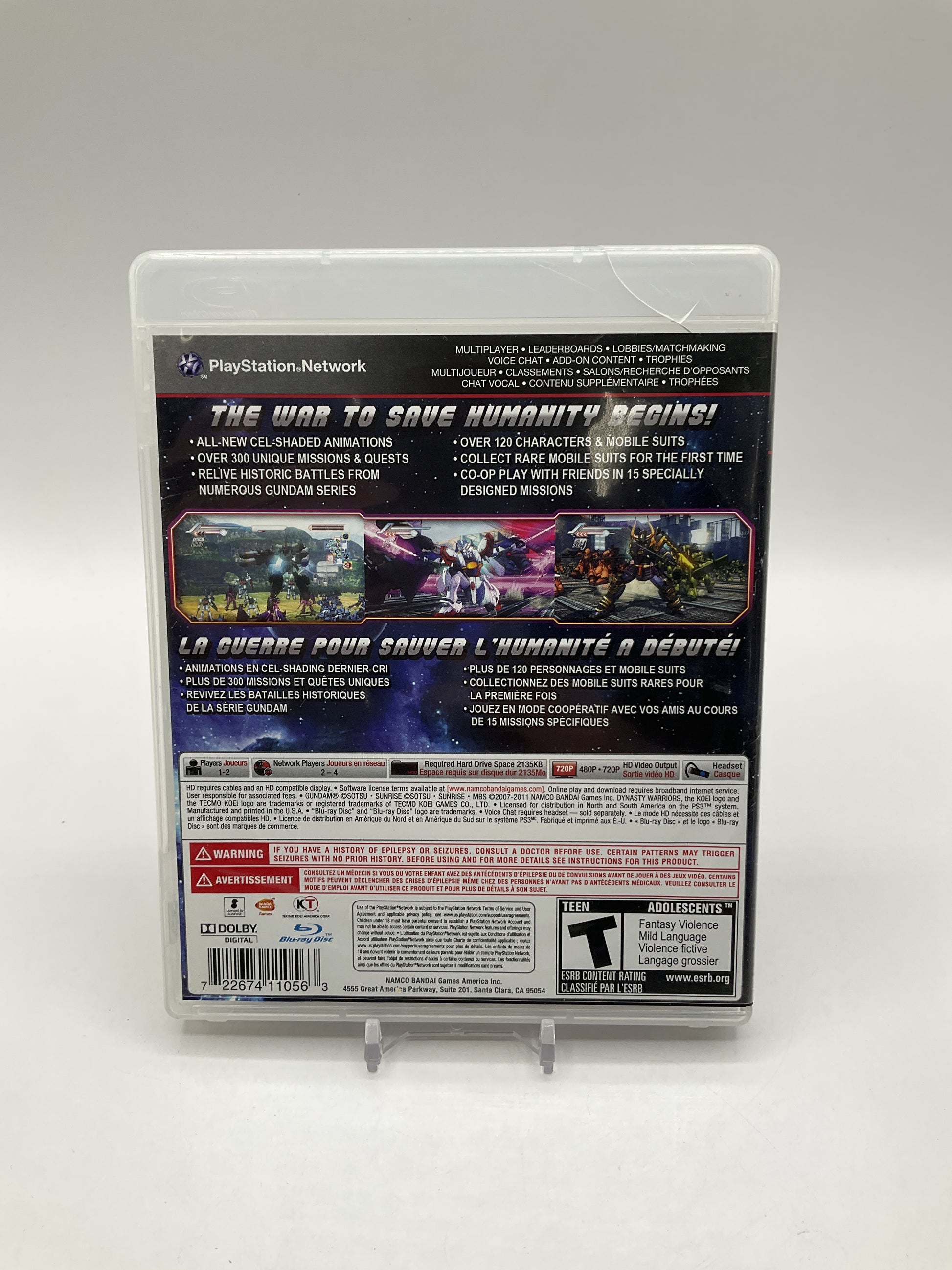 Dynasty Warriors Gundam 3 Playstation 3 Used