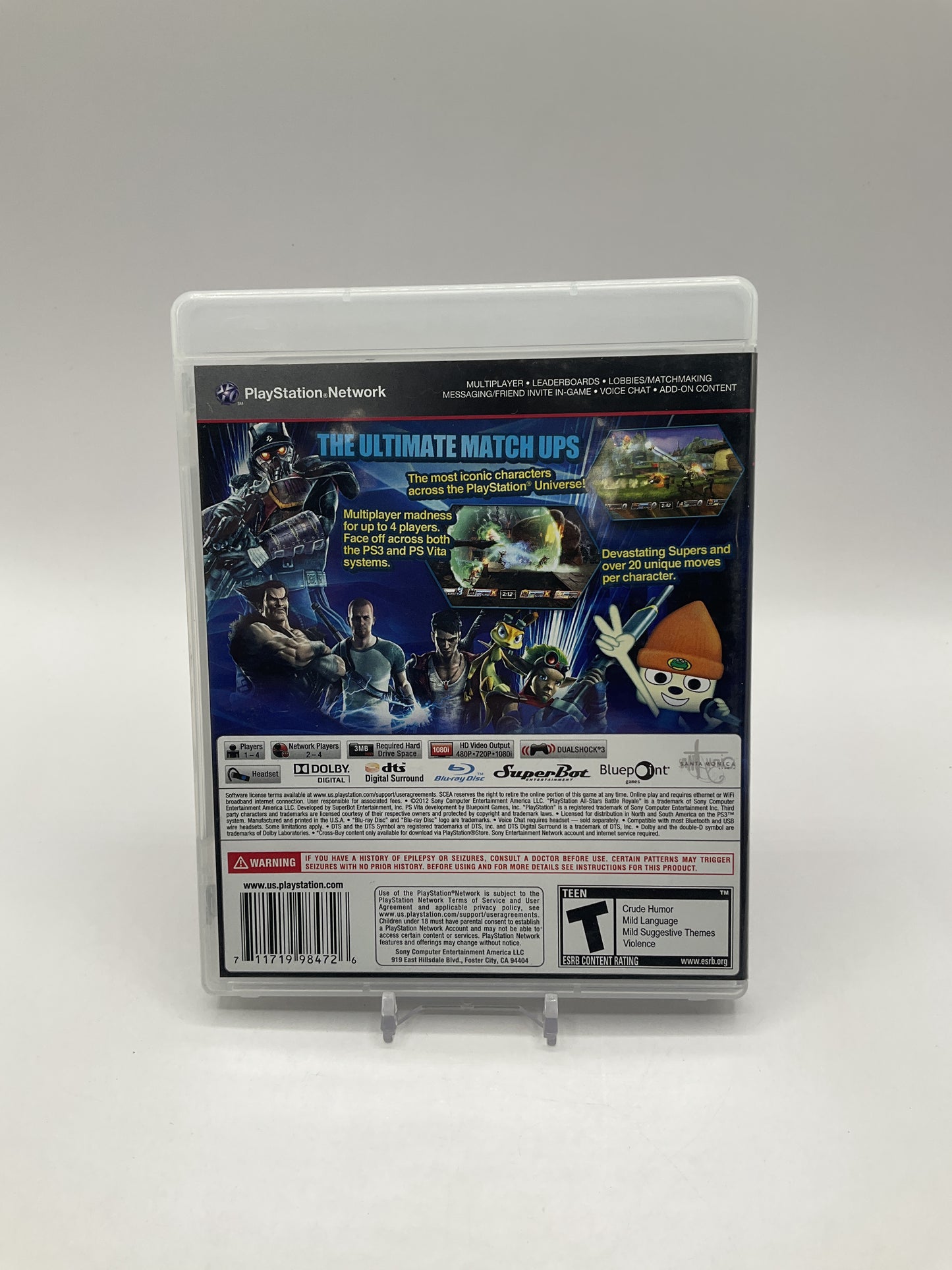 Playstation All-Stars Battle Royale Playstation 3 Used