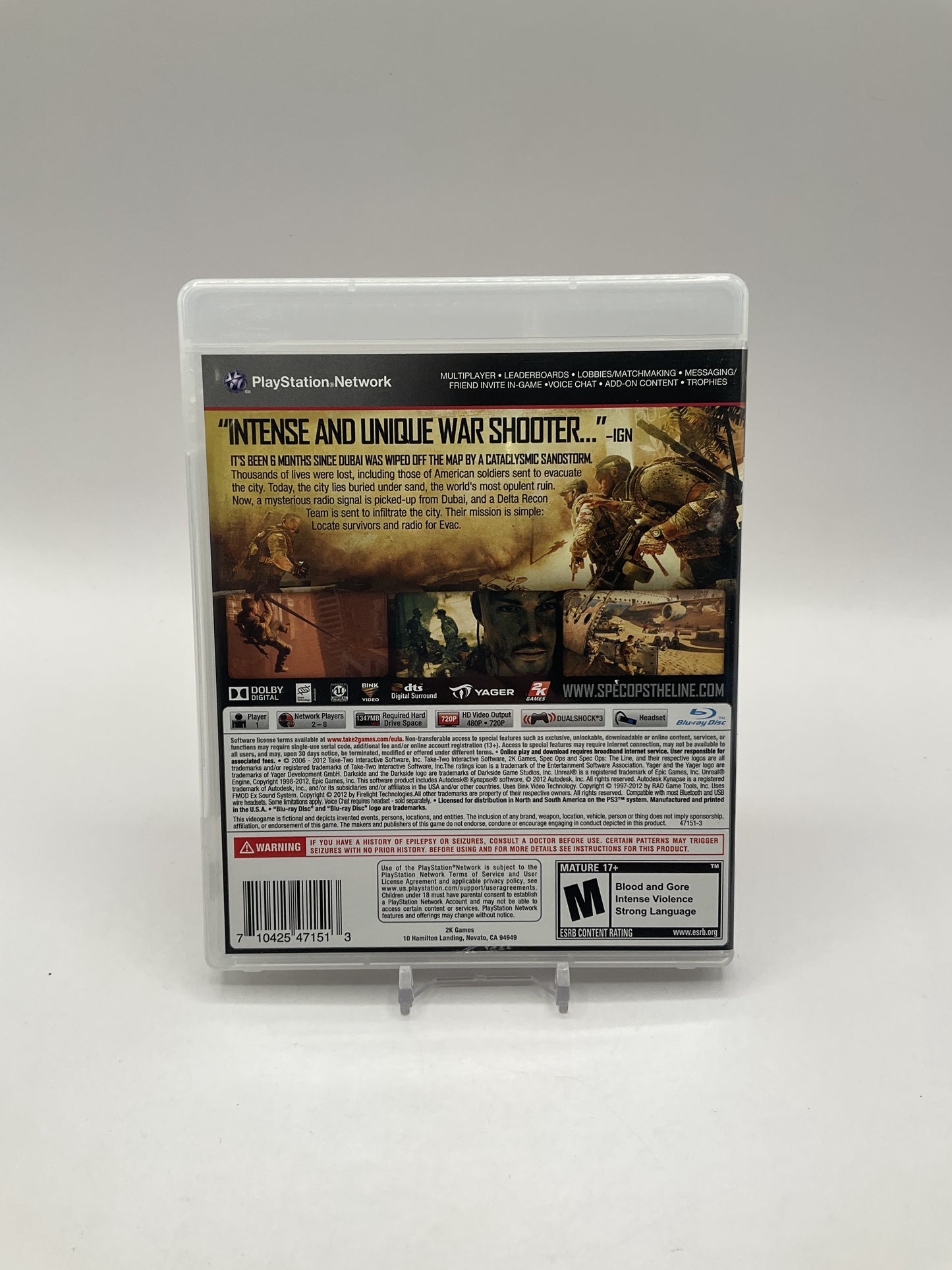 Spec Ops The Line Playstation 3 Used