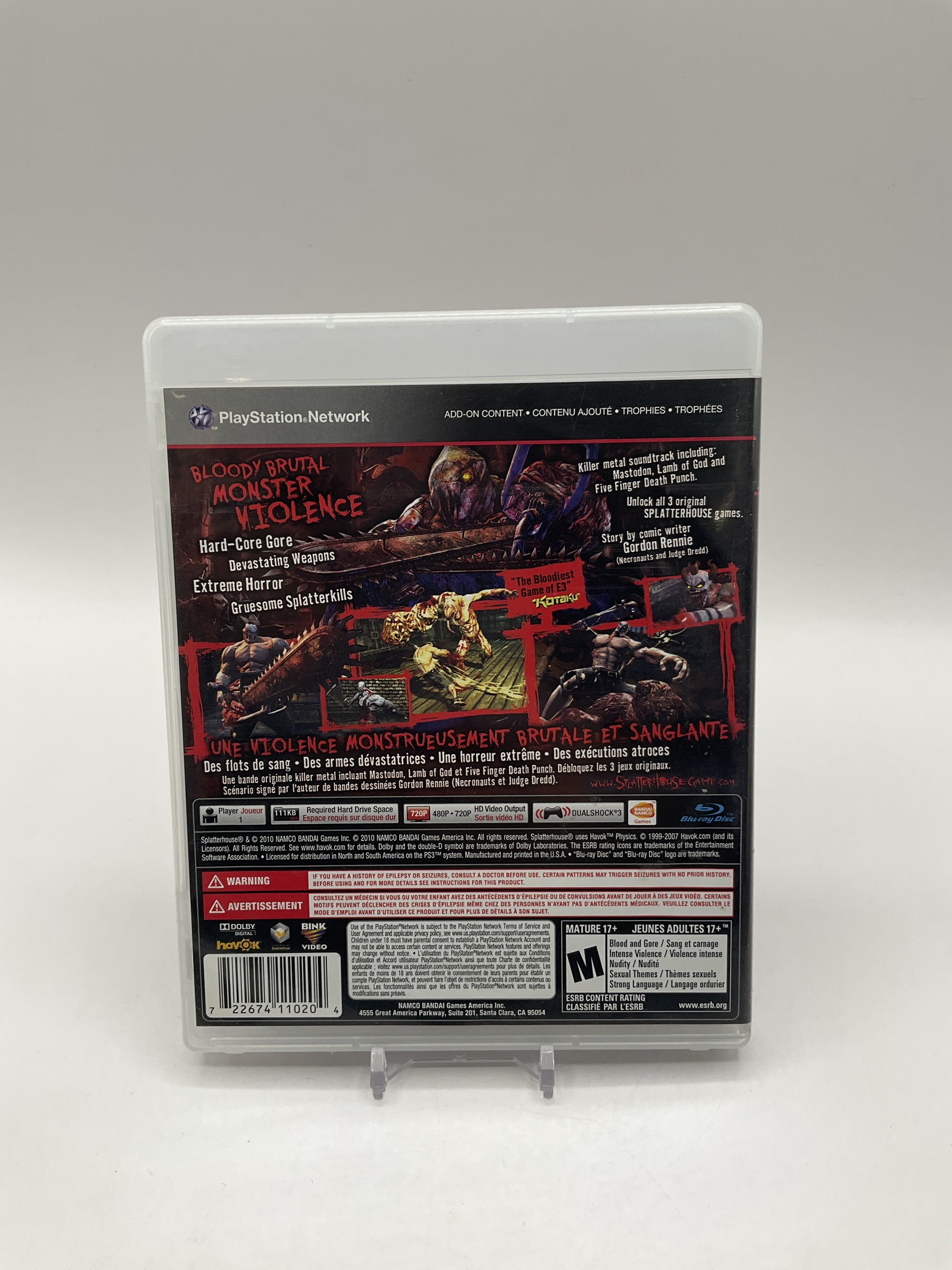 Splatterhouse Playstation 3 Used