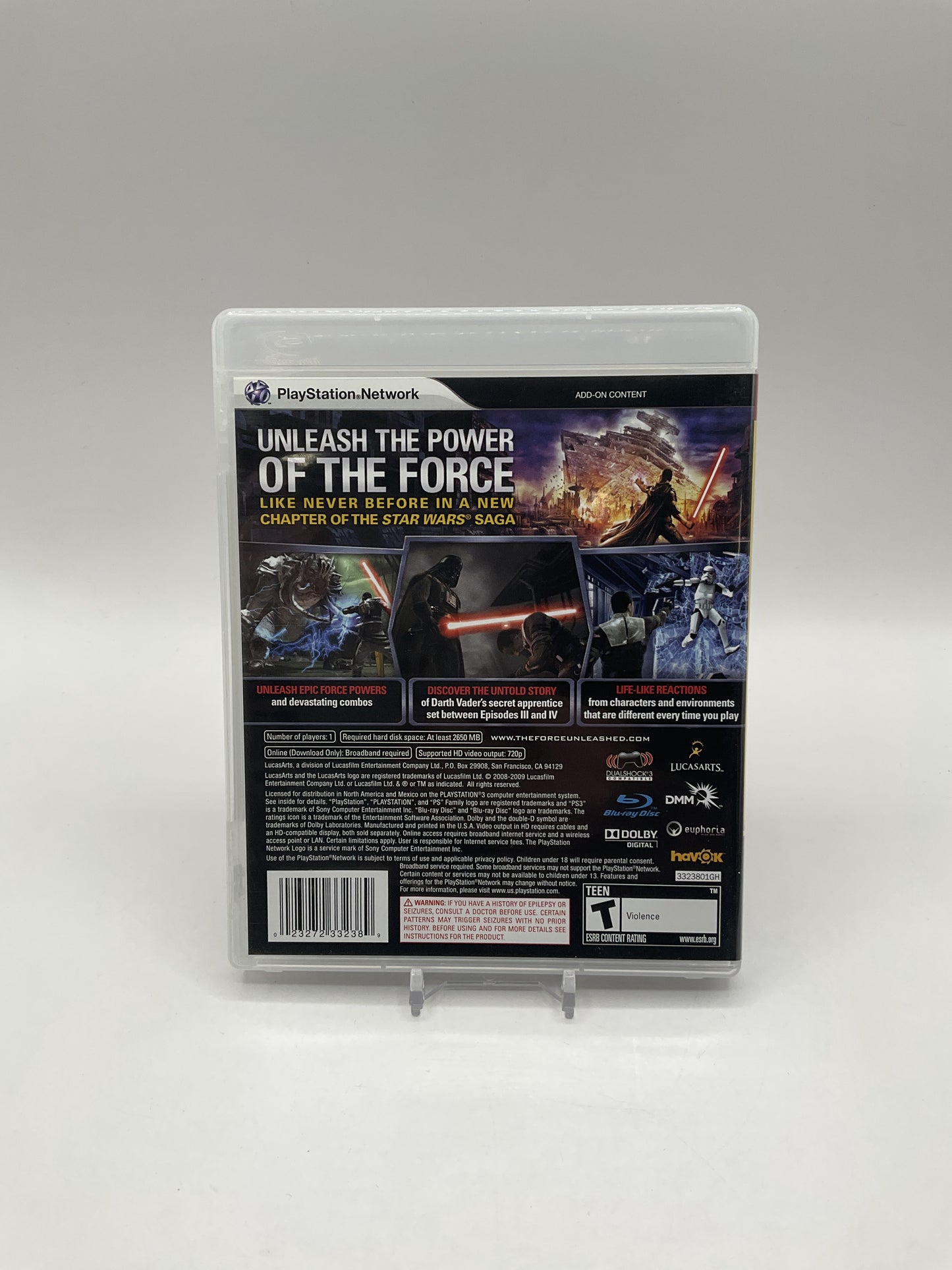 Star Wars The Force Unleashed Playstation 3 Used
