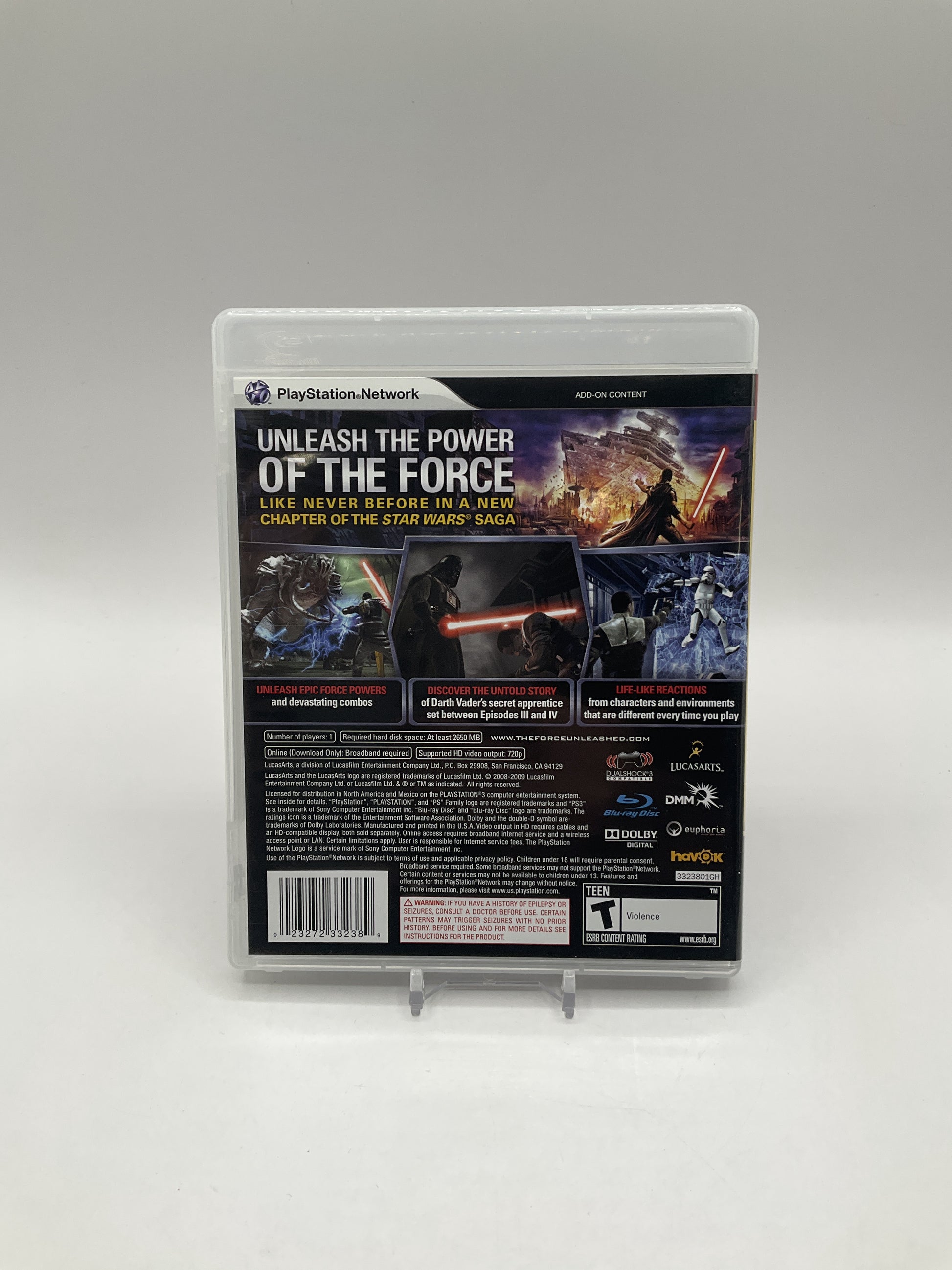 Star Wars The Force Unleashed Playstation 3 Used