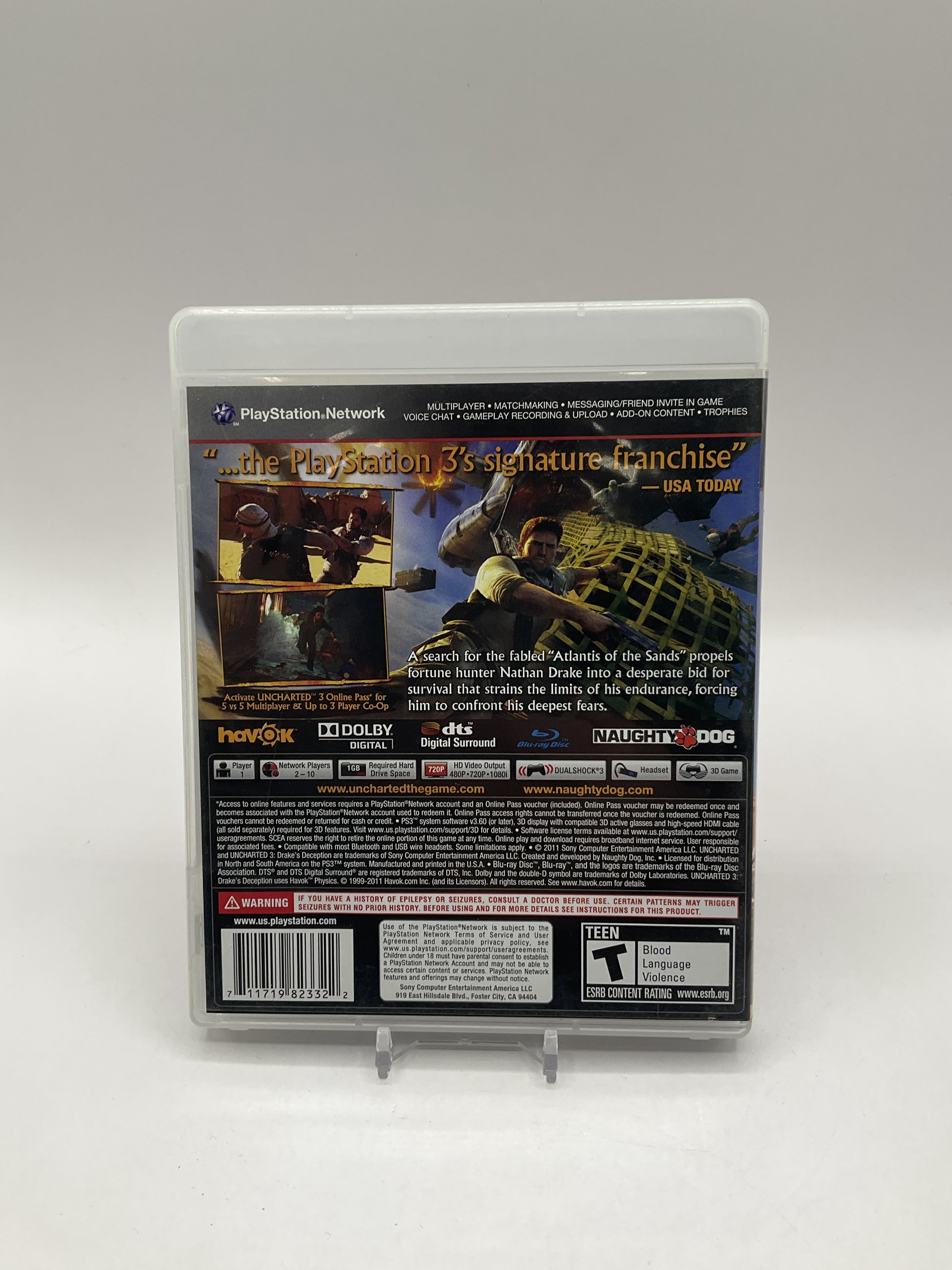 Uncharted 3: Drake's Deception Playstation 3 Used #3