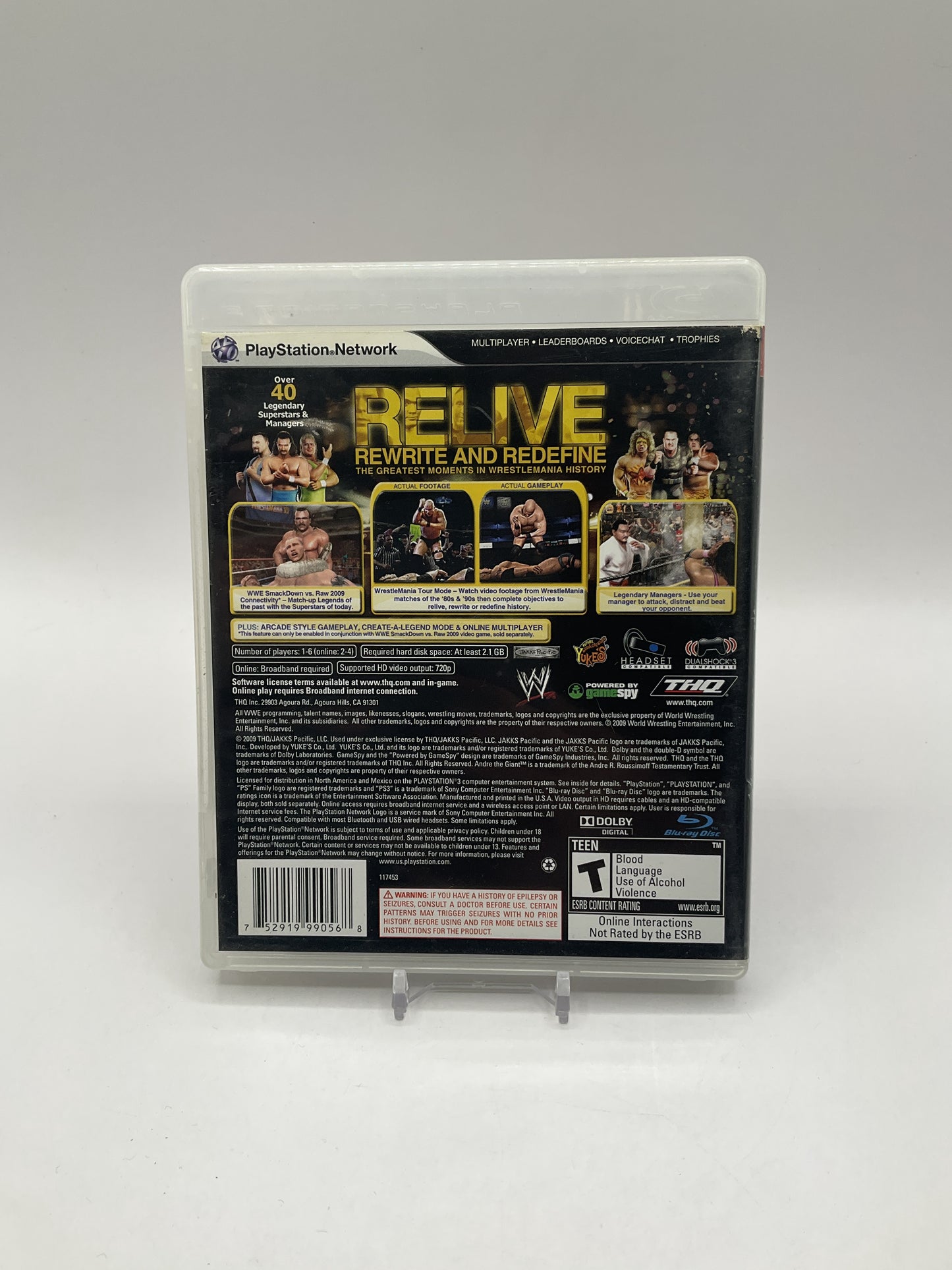 WWE Legends of WrestleMania Playstation 3 Used