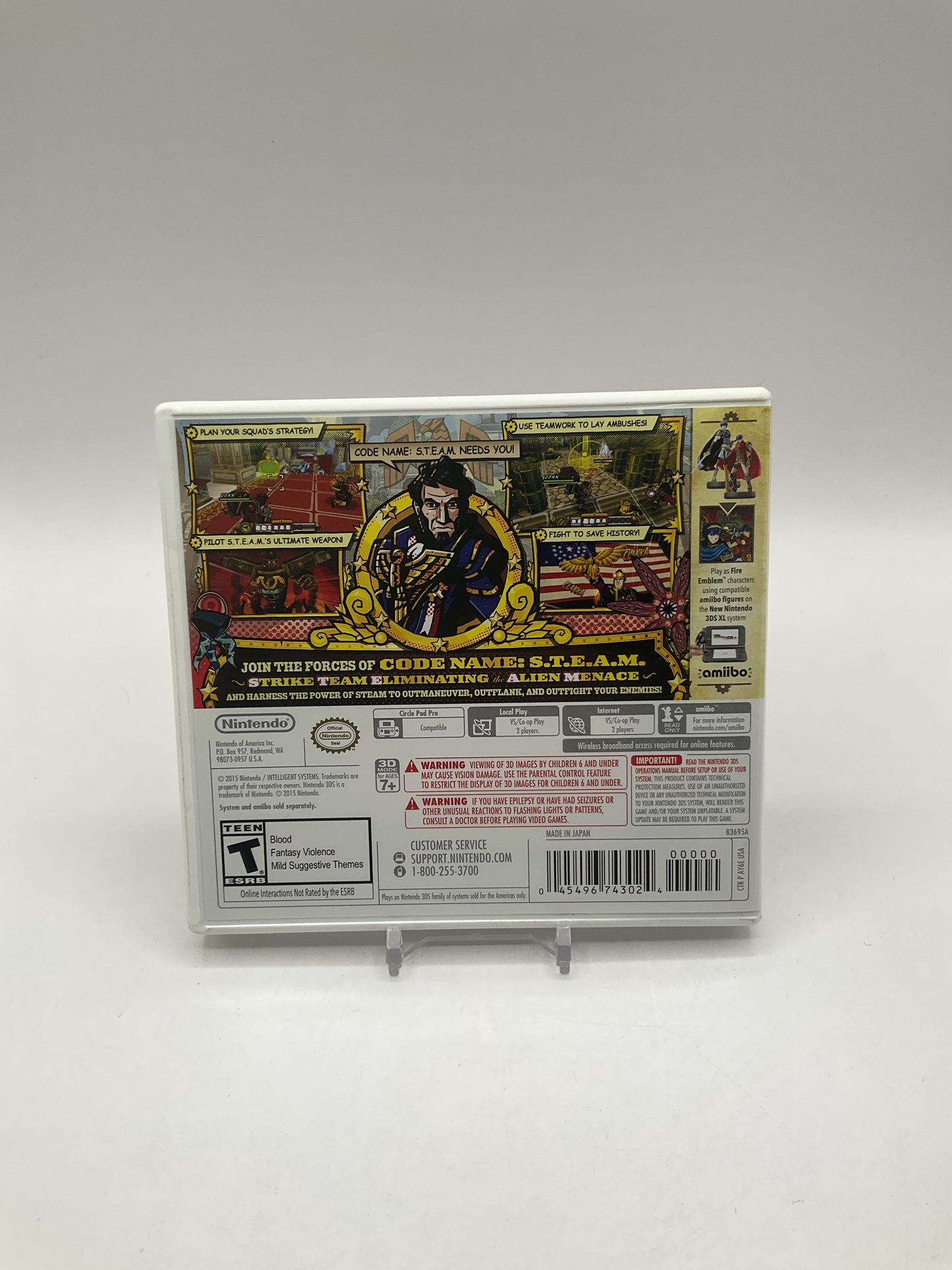 Code Name: S.T.E.A.M. Nintendo 3DS Used #1