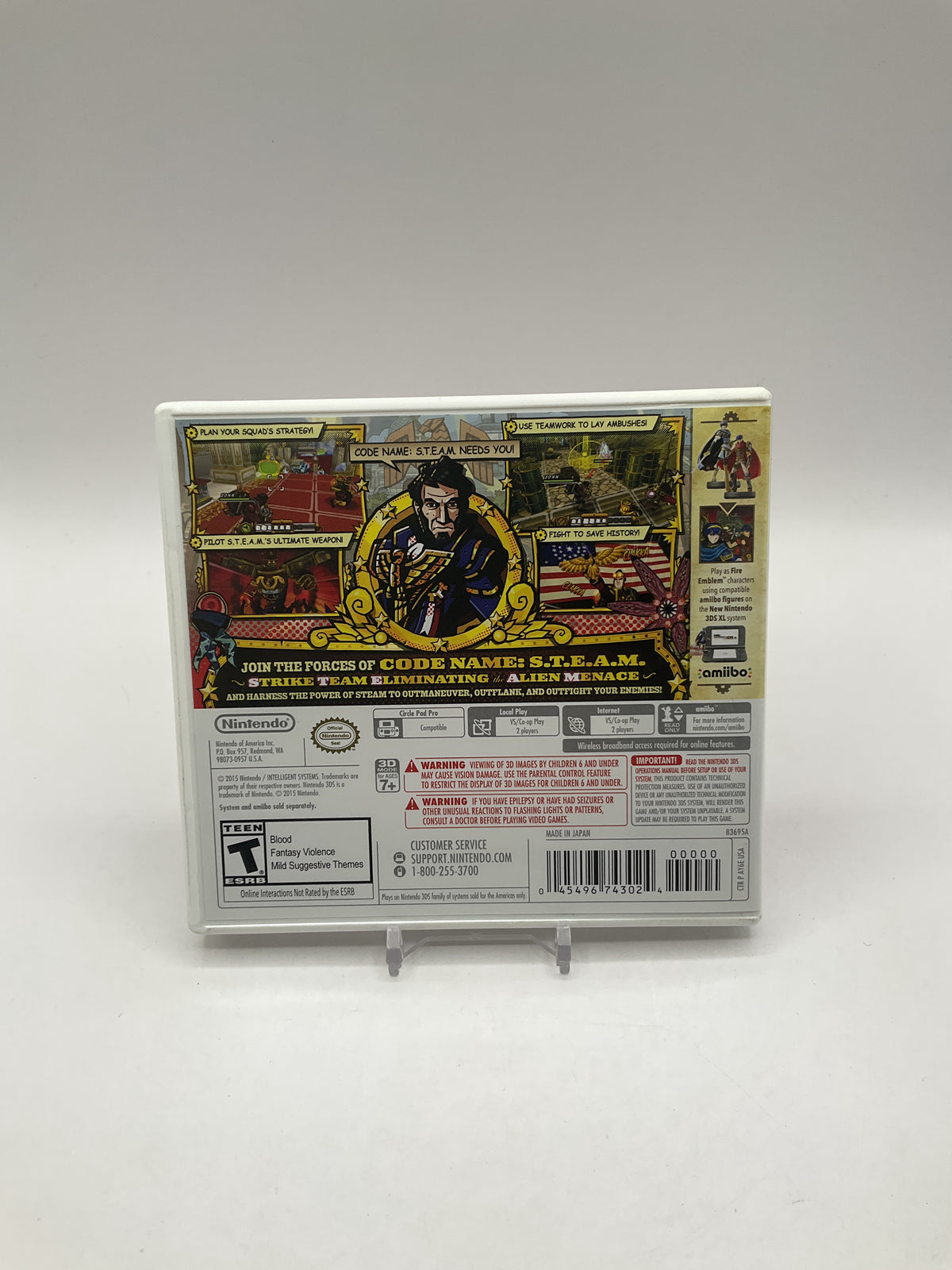 Code Name: S.T.E.A.M. Nintendo 3DS Used #1