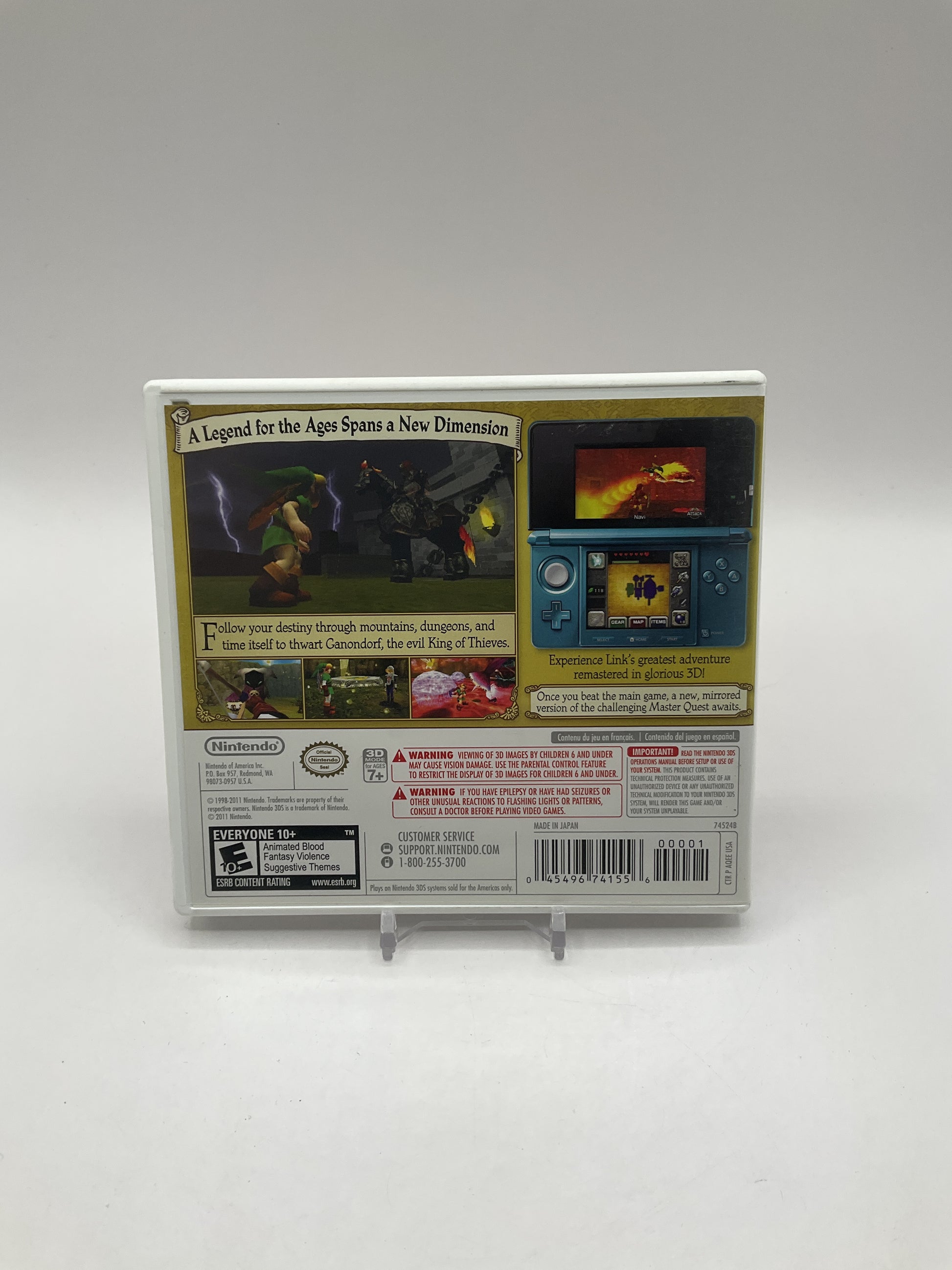 The Legend of Zelda Ocarina of Time 3D Nintendo 3DS Used