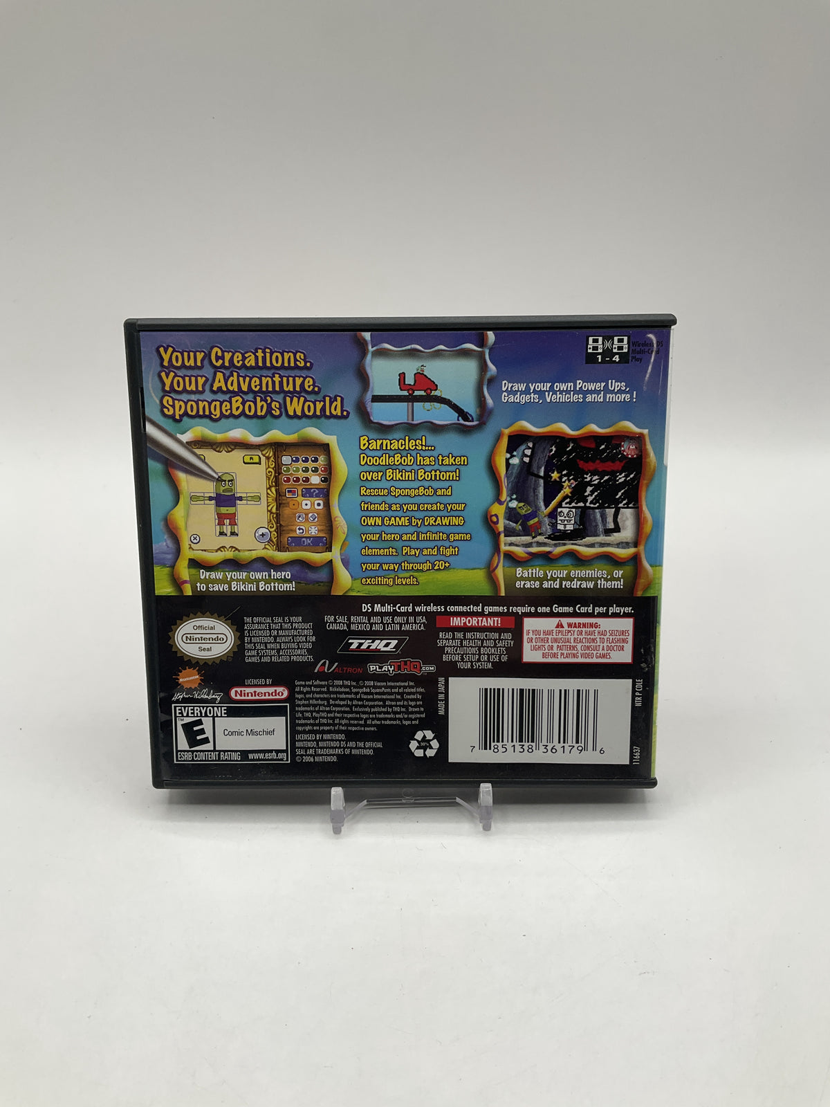 Drawn to Life SpongeBob SquarePants Edition Nintendo DS Used