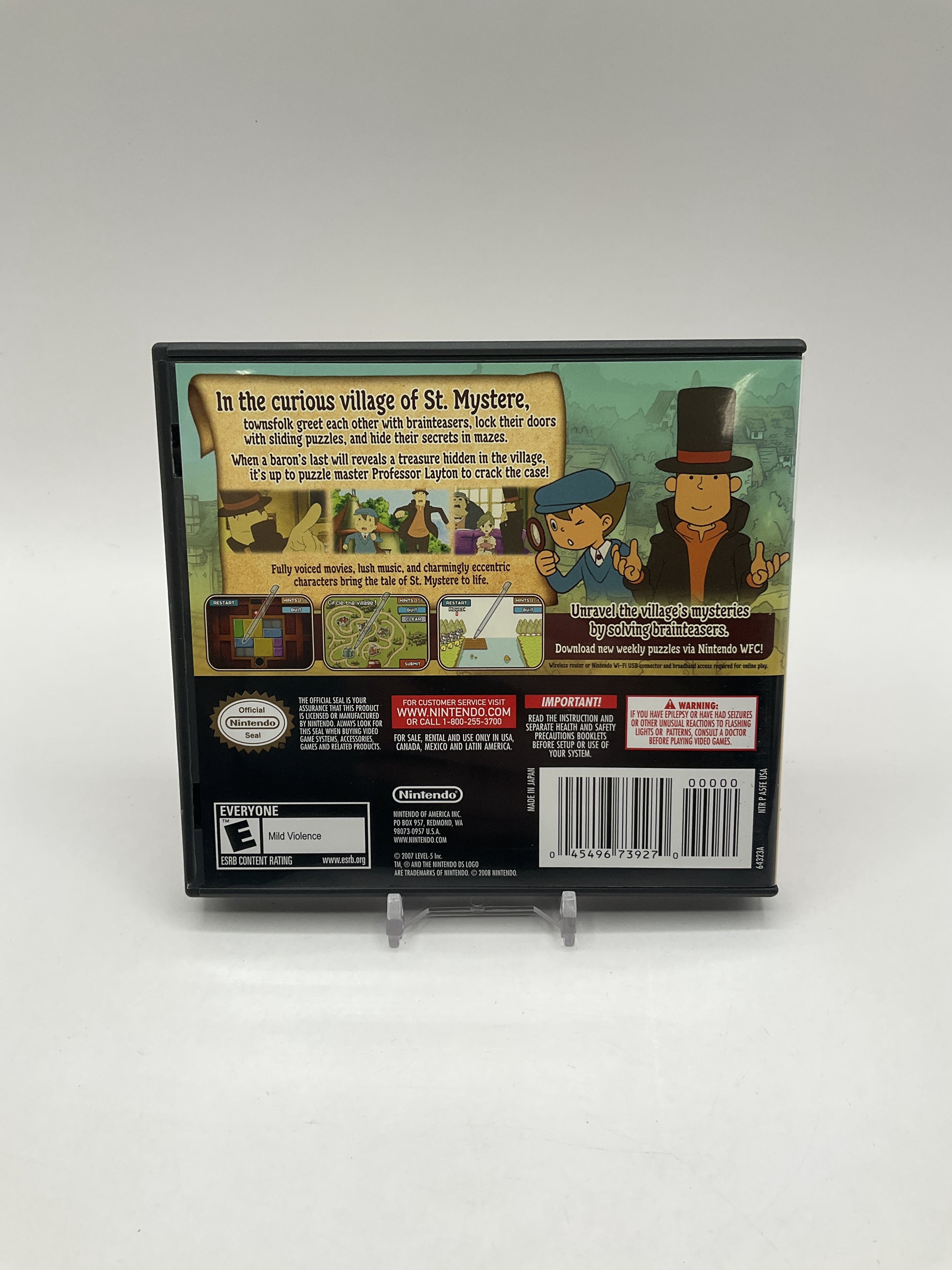 Professor Layton and the Curious Village Nintendo DS Used