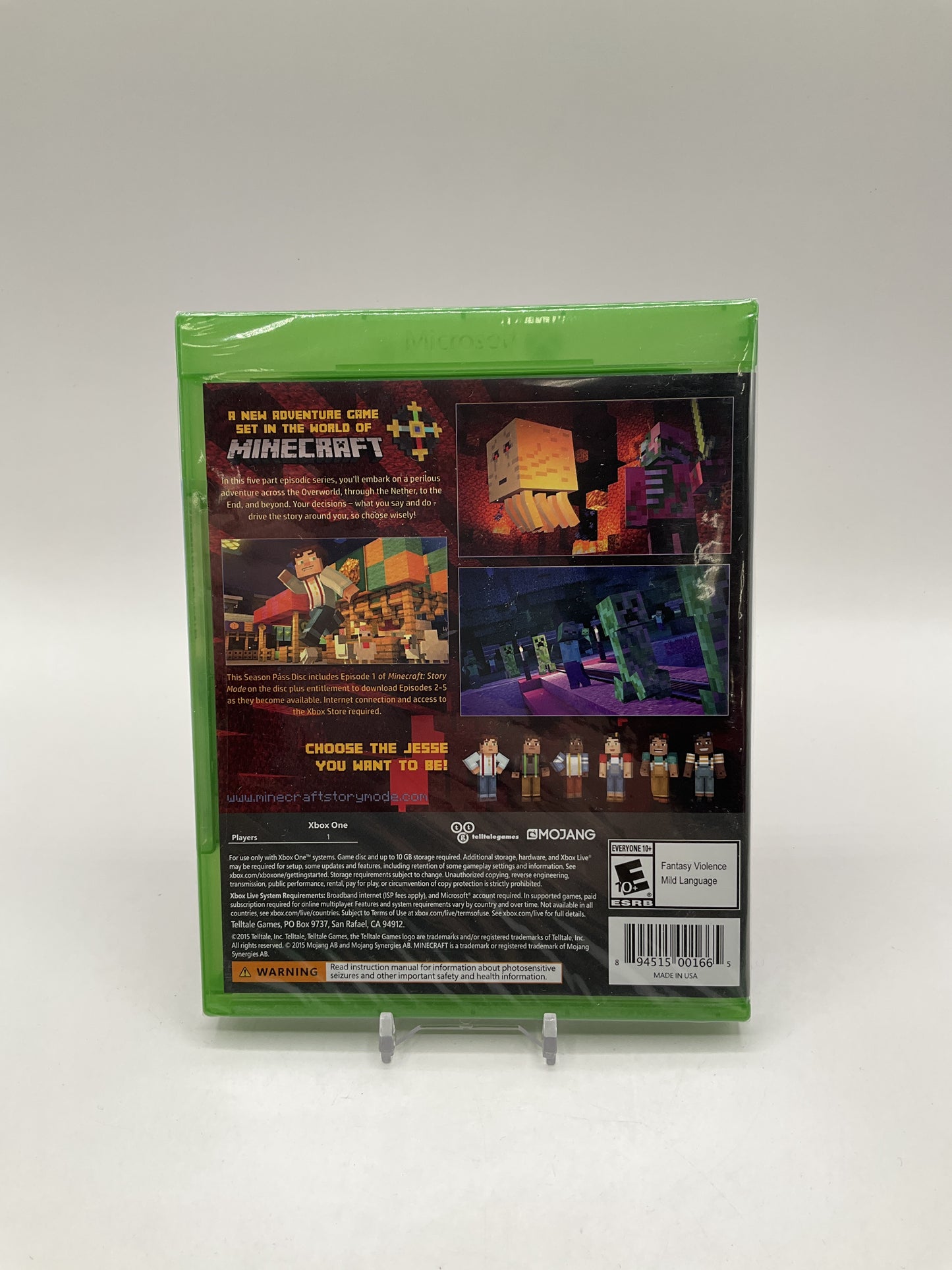 Minecraft: Story Mode Season Pass Xbox One Sealed