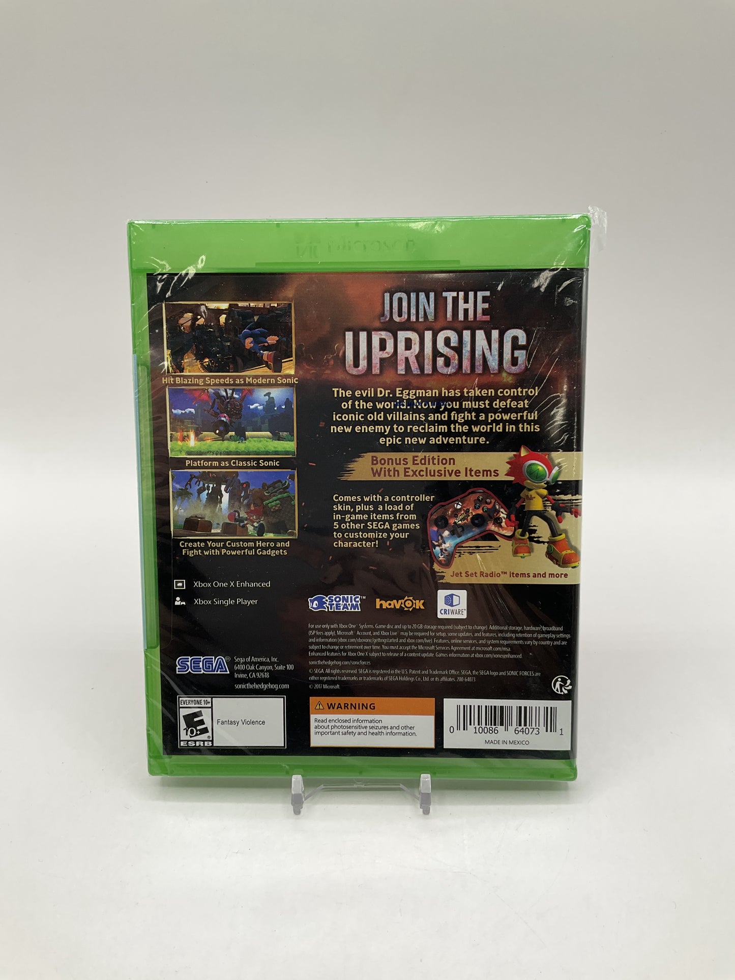 Sonic Forces Bonus Edition Xbox One Sealed