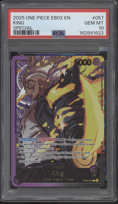 King One Piece Card Game EB02 Special #057 PSA 10 #1