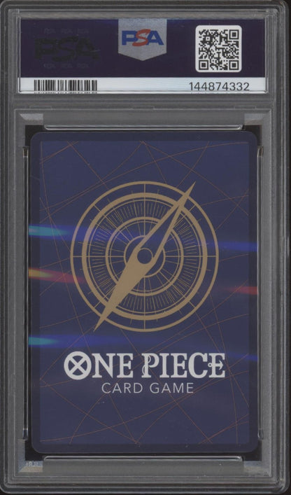 Monkey D Luffy One Piece Card Game OP11 3rd Anniversary Silver #119 PSA 10