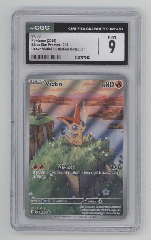 Victini Pokemon Unova Victini Illustration Collection Promo #208 CGC 9