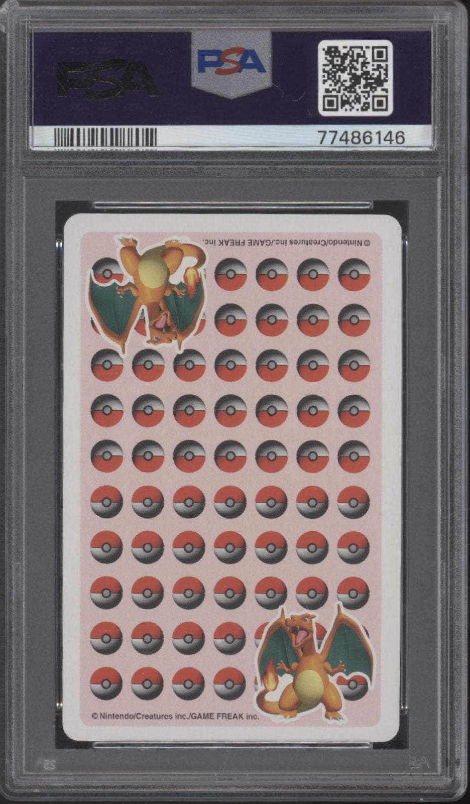 Flareon Pokemon Stadium Red Playing Card Ace of Diamonds PSA 9