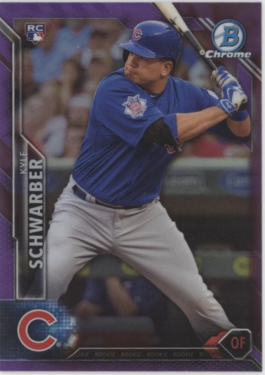 Kyle Schwarber 2016 Bowman Chrome Purple Refractor RC 035/250 #31