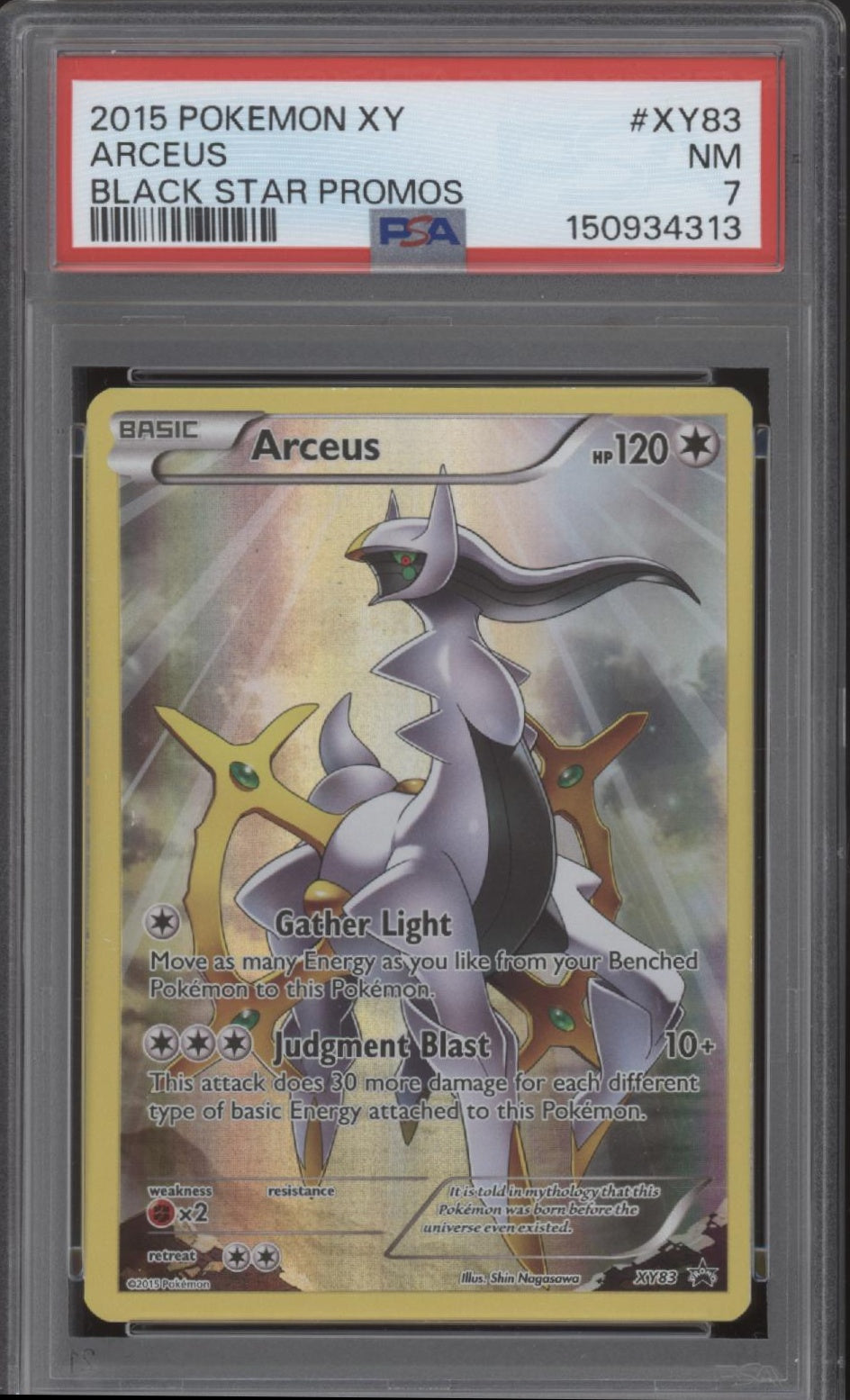 Arceus Pokemon XY Black Star Promos #XY83 PSA 7