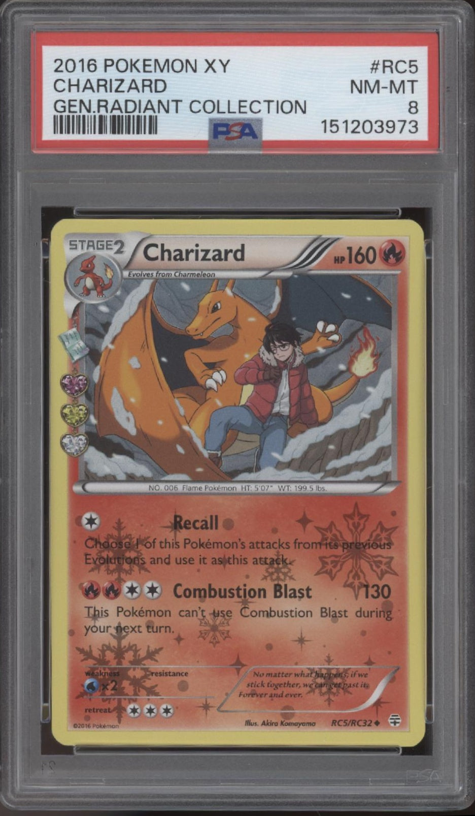 Charizard Pokemon Generations Radiant Collection #RC5 PSA 8