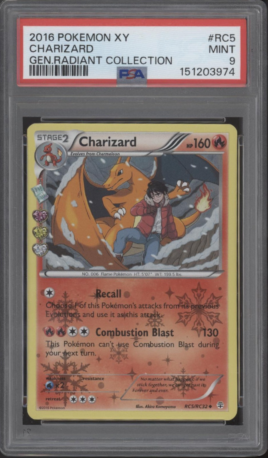 Charizard Pokemon Generations Radiant Collection #RC5 PSA 9 #2