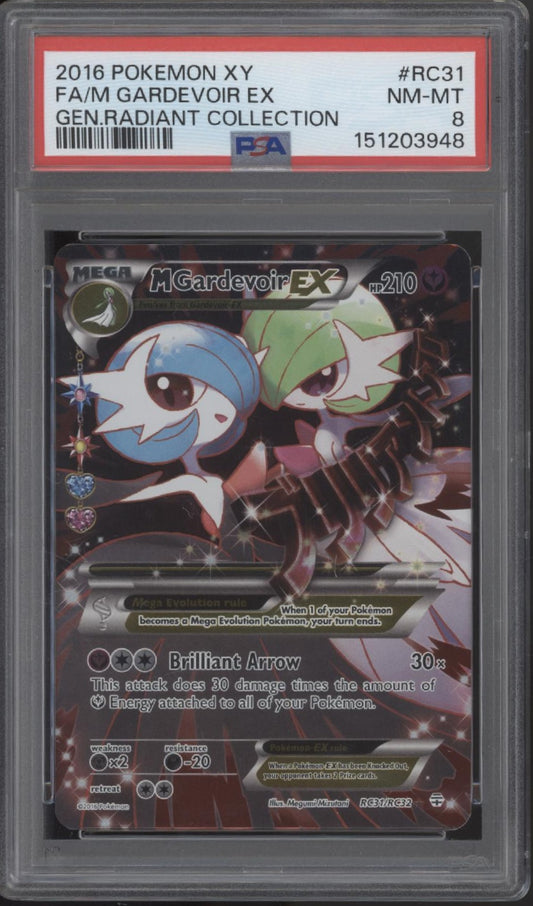 M Gardevoir ex Pokemon Generations Radiant Collection Full Art #RC31 PSA 8 #2