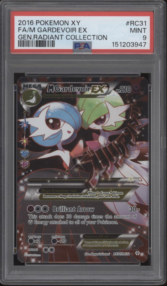 M Gardevoir ex Pokemon Generations Radiant Collection Full Art #RC31 PSA 9