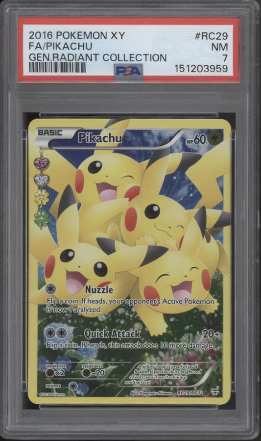 Pikachu Pokemon Generations Radiant Collection Full Art #RC29 PSA 7 #1