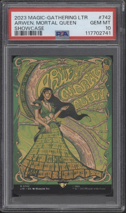 Arwen Mortal Queen Magic the Gathering Tales of Middle-earth Showcase PSA 10