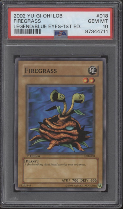 Firegrass Yu-Gi-Oh! LOB 1st Edition #018 PSA 10 #2