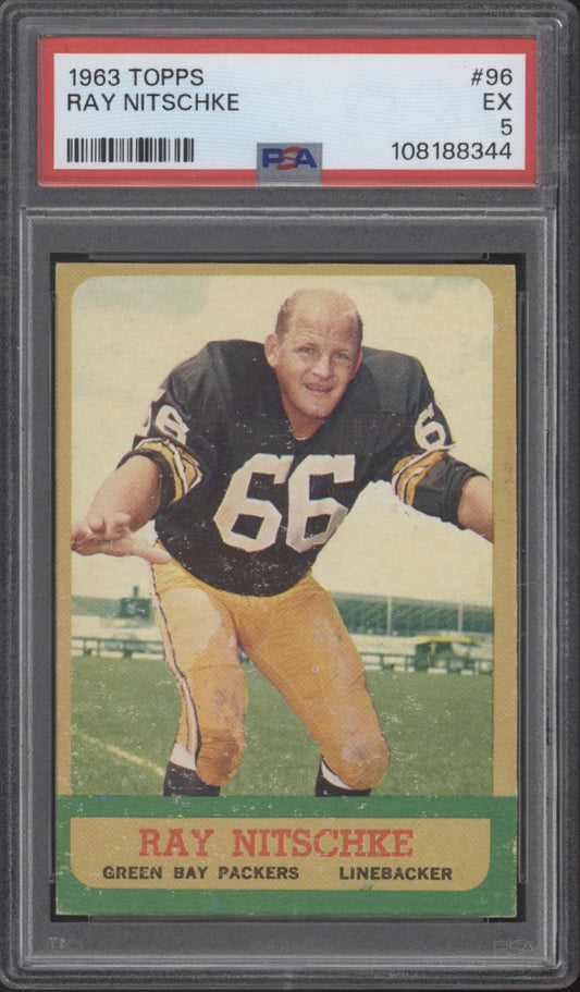 Ray Nitschke 1963 Topps #96 PSA 5