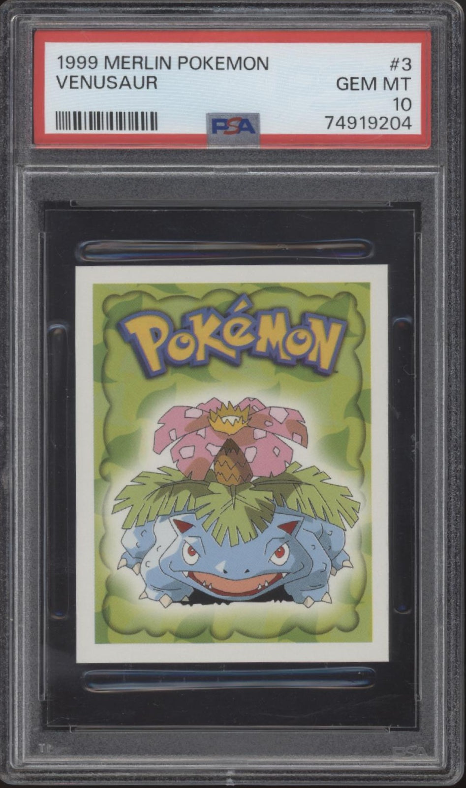 Venusaur Pokemon Merlin #3 PSA 10