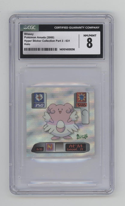 Blissey Pokemon Amada Hyper Sticker Collection Part 3 Holo #631 CGC 8