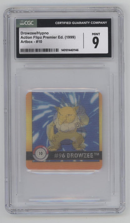 Drowzee / Hypno Pokemon Action Flipz Premier Edition Artbox #10 CGC 9