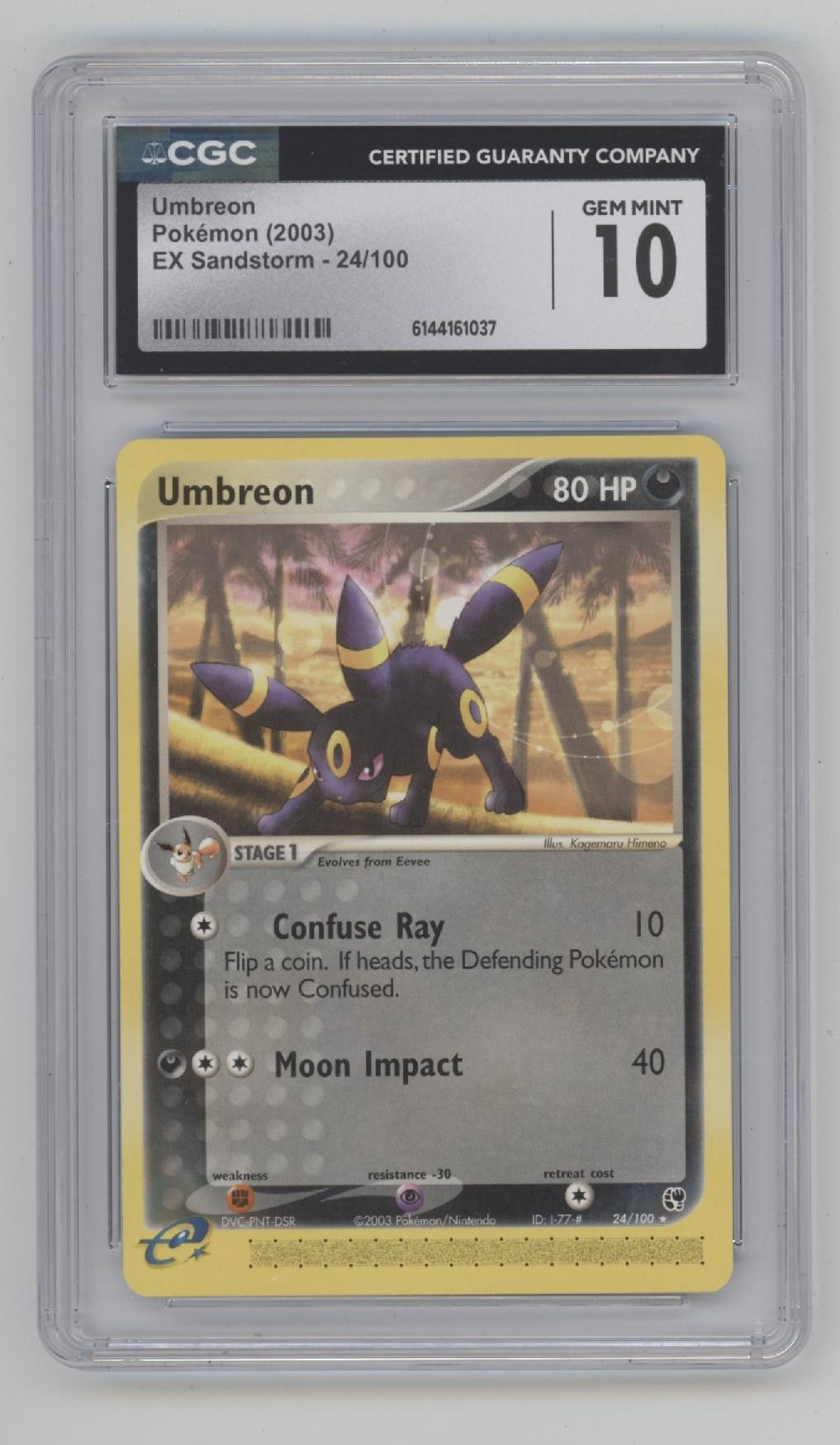 Umbreon Pokemon EX Sandstorm #24 CGC 10