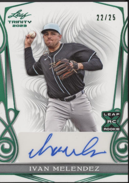 Ivan Melendez 2023 Leaf Trinity Green RC Auto 22/25 #BA-IM1