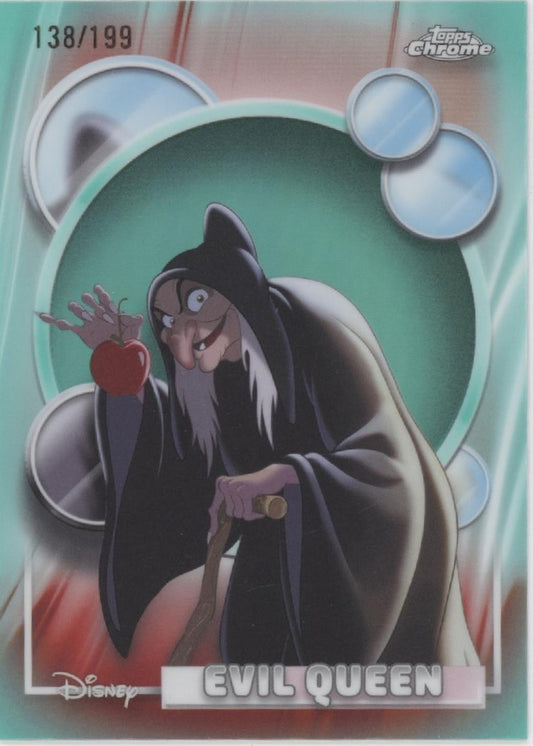 Evil Queen 2026 Topps Chrome Disney Aqua Refractor 138/199 #2